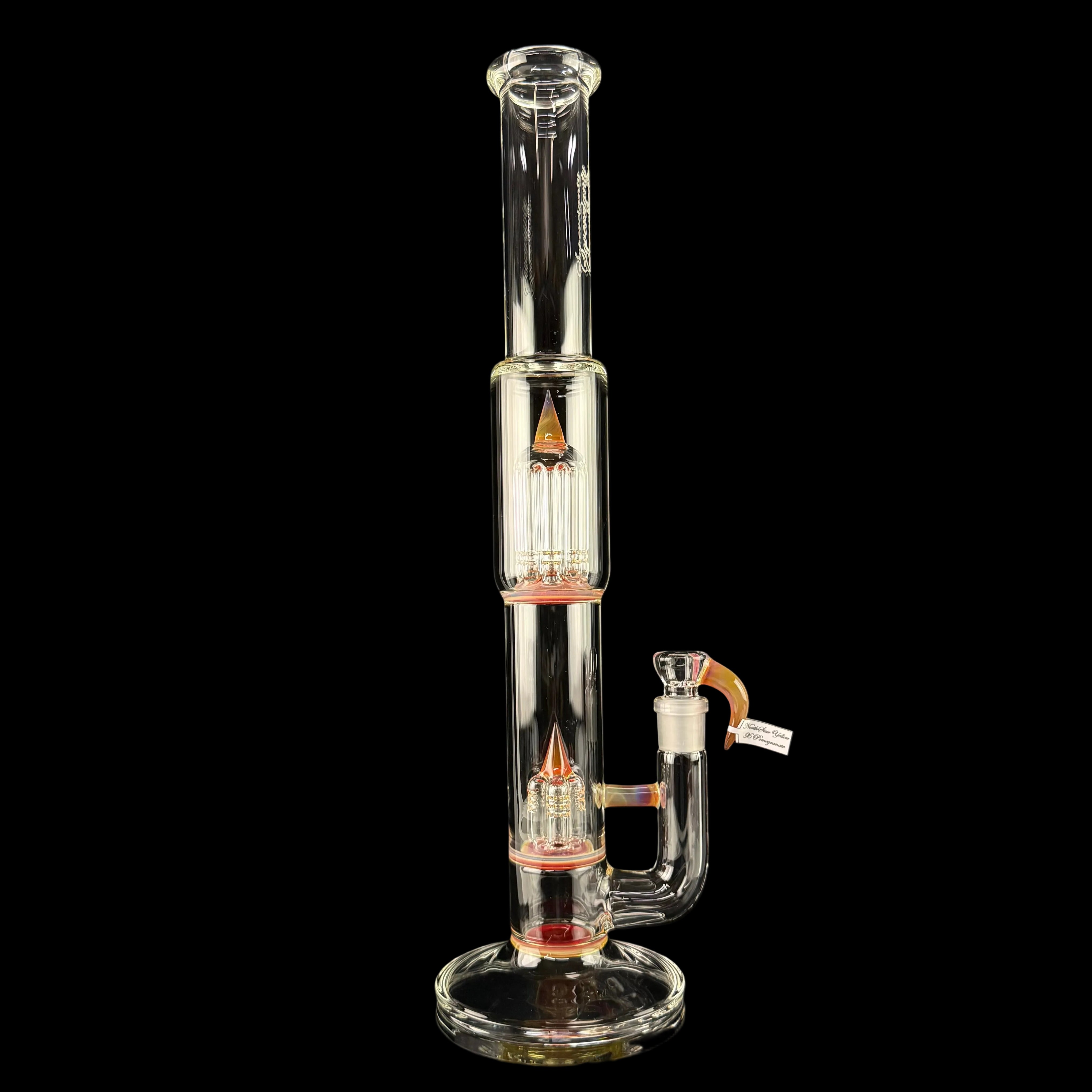 PA "NS Yellow & Pomegranate" Inv 4 to Gridded 8 Tree + 2X Cold Seals by Sovereignty Glass