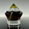 "Multicolor" *Faceted* UV (30mm) Glass Marble Spinner Cap by One Trick Pony