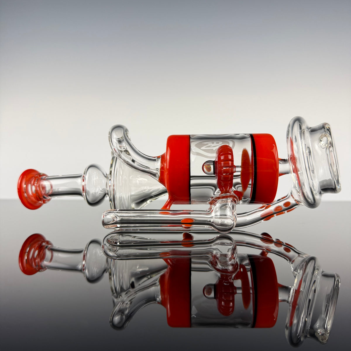 "Burnt Orange" Opal Perc Recycler Puffco Top by OJ Flame