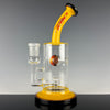 "Yellow, Red, Black" (Full Color) Jet Ball  by Toro Glass