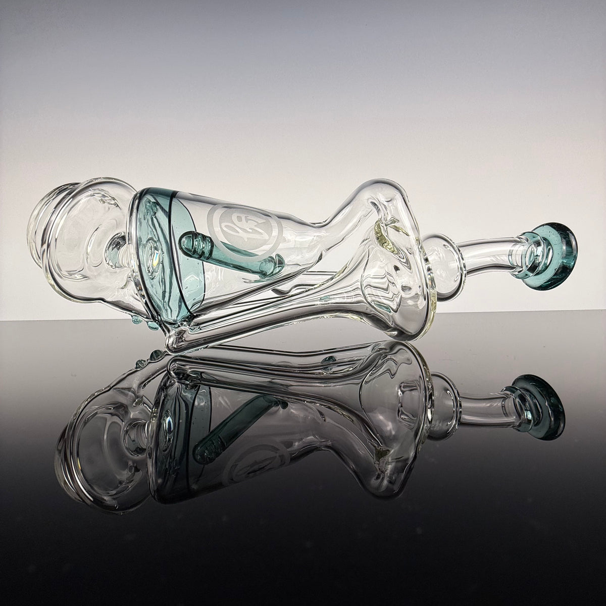 "Ultramarine" Recycler Puffco Top by OJ Flame