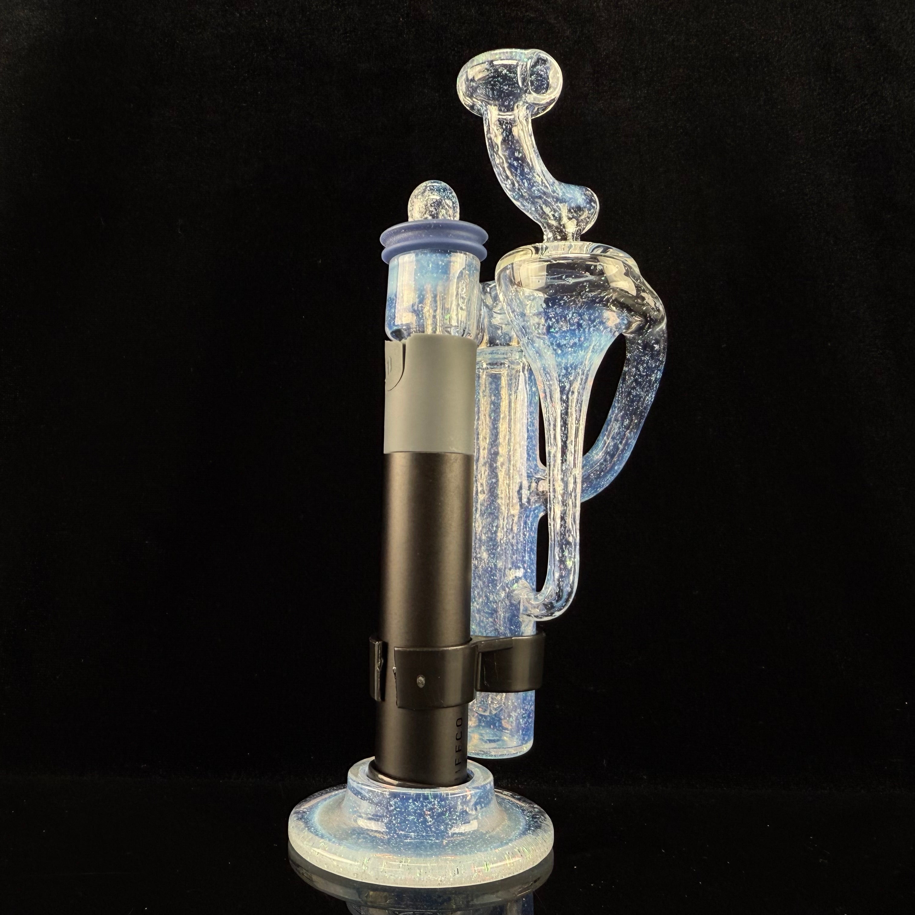 "Full Crushed Opal, Neo Opal" Pwhippler for Puffco Pivot by Lennon Glass