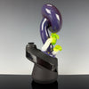"Crushed Opal over Purple, UV"  Mushroom Cluster" Puffco Dry Top by Carsten Carlile