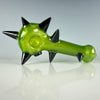 "Illuminati over Lime Dust, Pink Slyme" Spiked Handpipe by Carsten Carlile