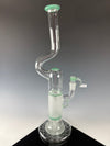 "Atlantis X Star White" FA 4 Arm Pillar Natty Neck Hollowfoot W/ Coldworking by Sovereignty Glass