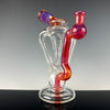 "Exp. Light Yellow over NS Orange Wondertube" Dual Uptake Floating Recycler by N3rd Glass