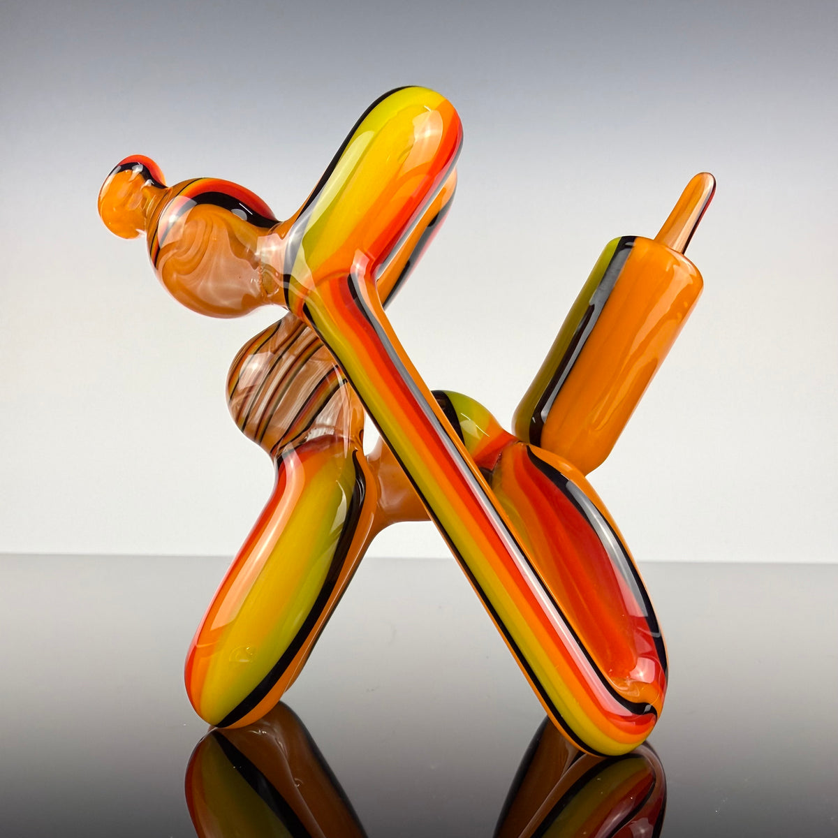 Multicolor "Mini" Recycling Balloon Dog by Blitzkriega