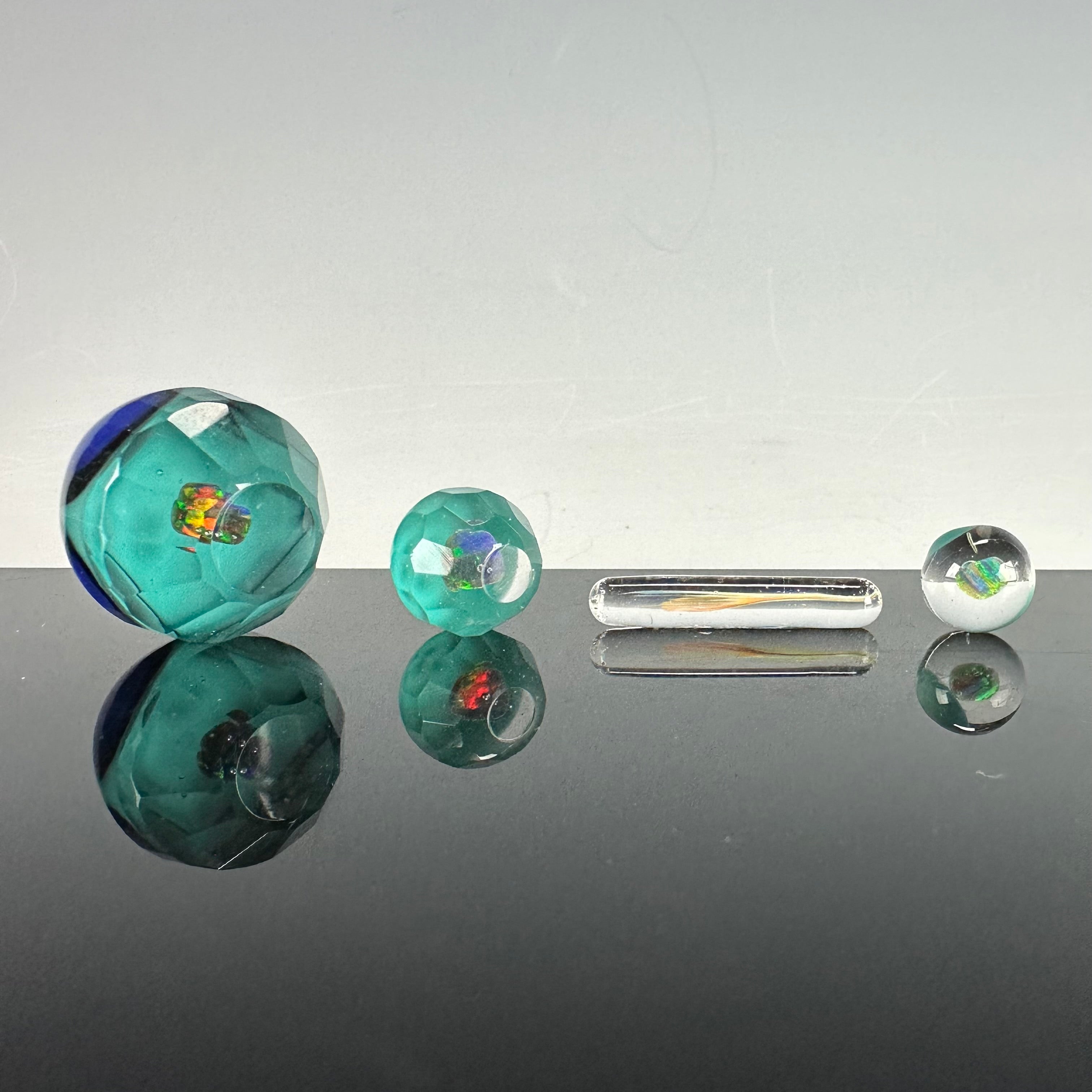 4 Piece Faceted Slurper Set by Pacer Glass