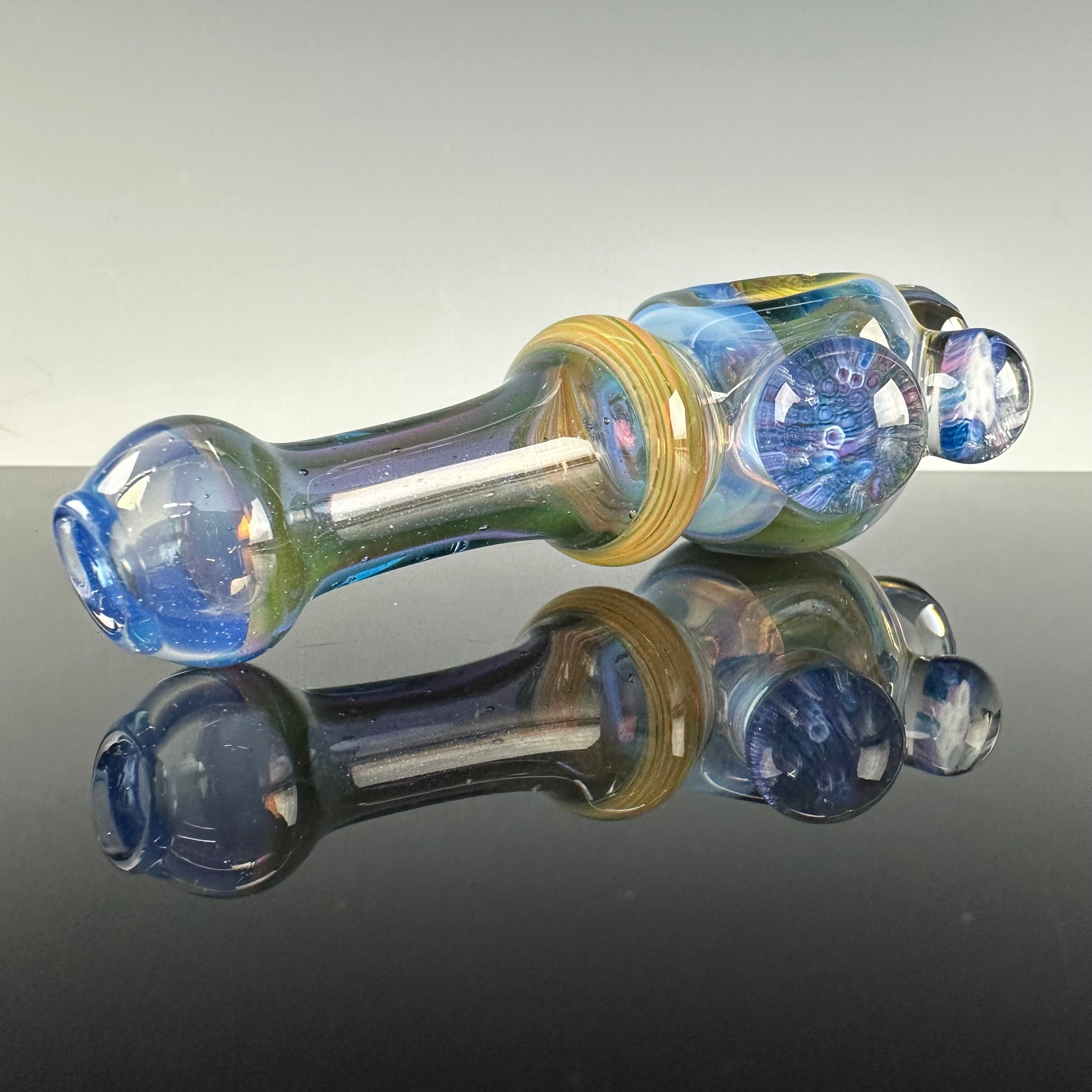 Heady Faceted Colab Handpipe by Gabe Mack X Oats Glass X Fractal Faceting