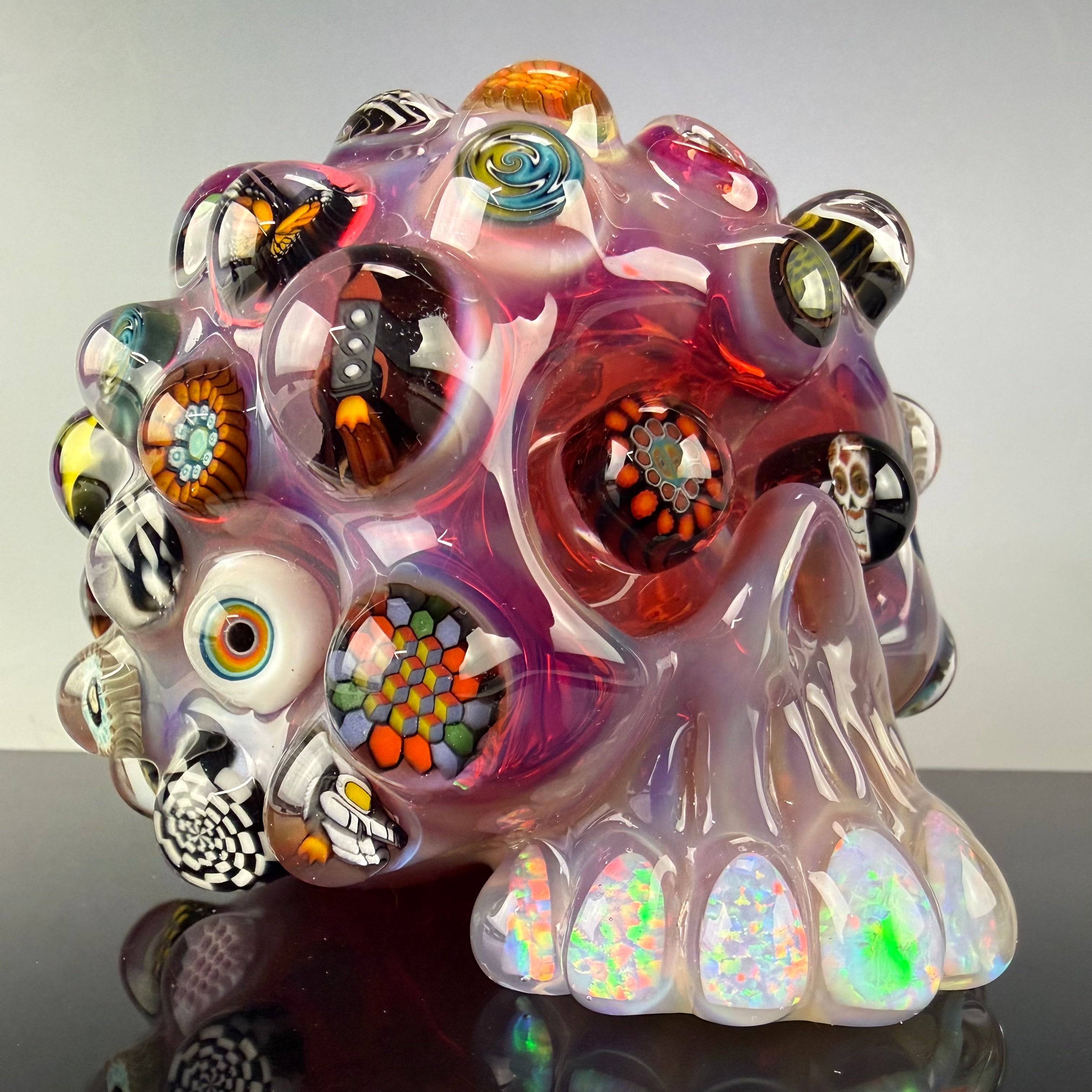 "Light Rose Phoenix" Skull Shredder by Carsten Carlile
