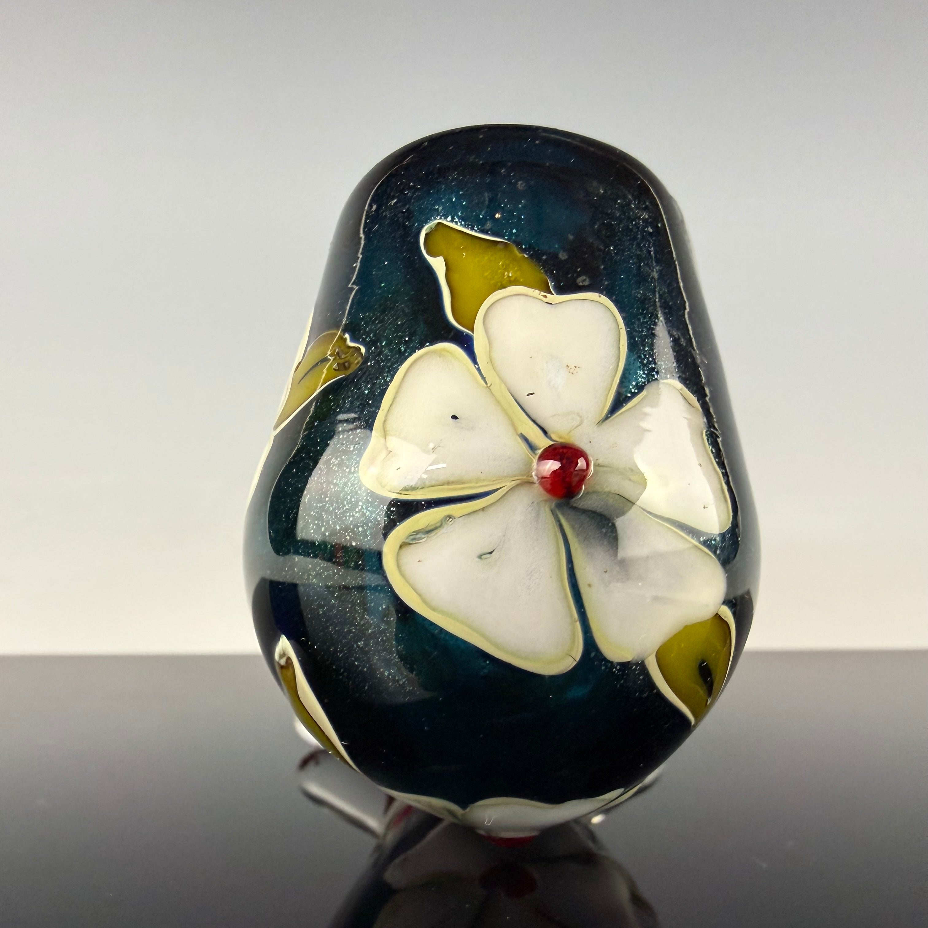 Blue Stardust "Floral" Sherlock by Sarita Glass