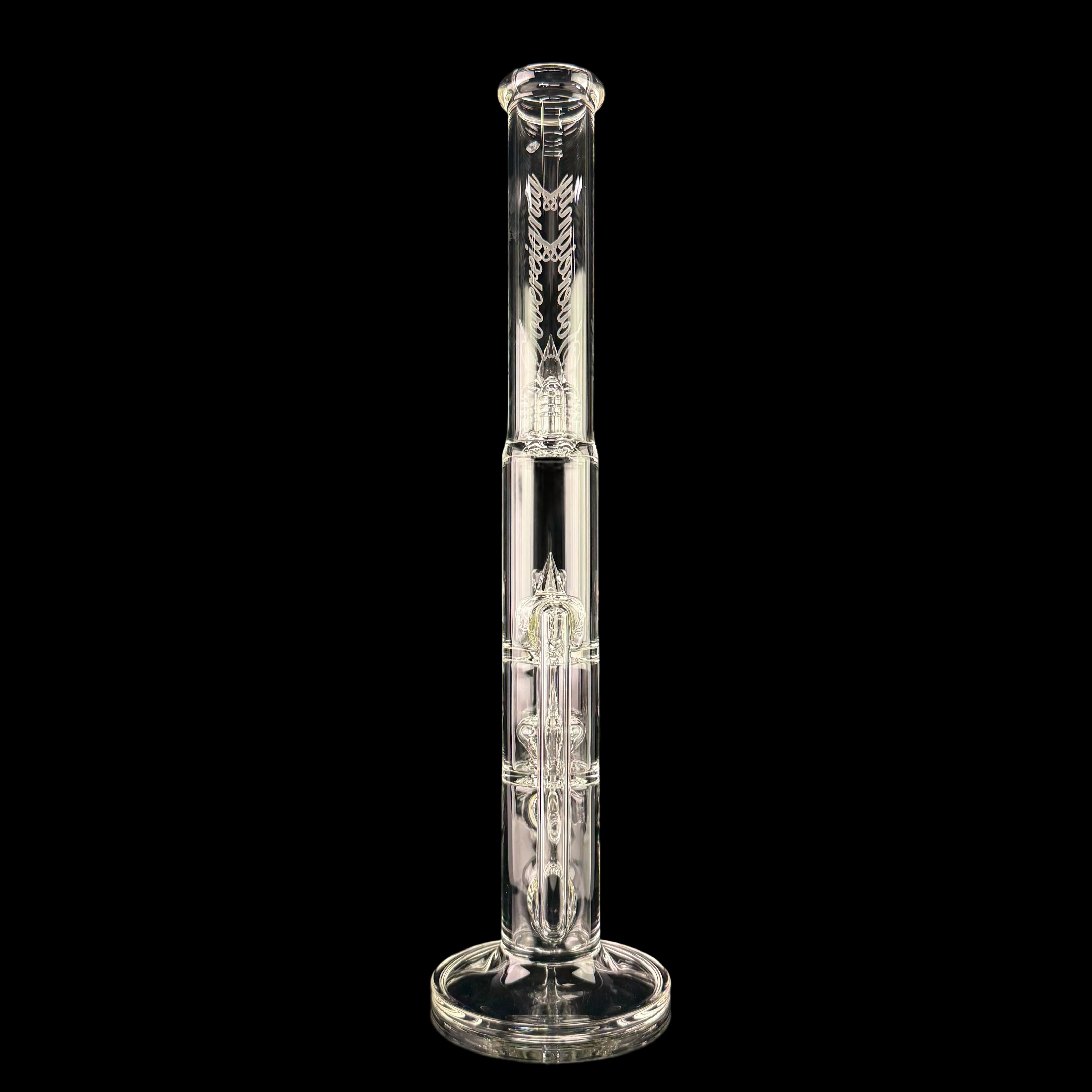Treecycler - Stemline 15mm 6 Cut DownGrid to Imp to Imp + Splashguard by Sovereignty Glass