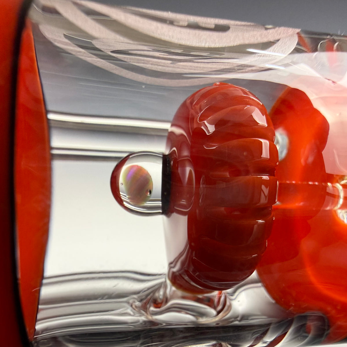 "Burnt Orange" Opal Perc Recycler Puffco Top by OJ Flame