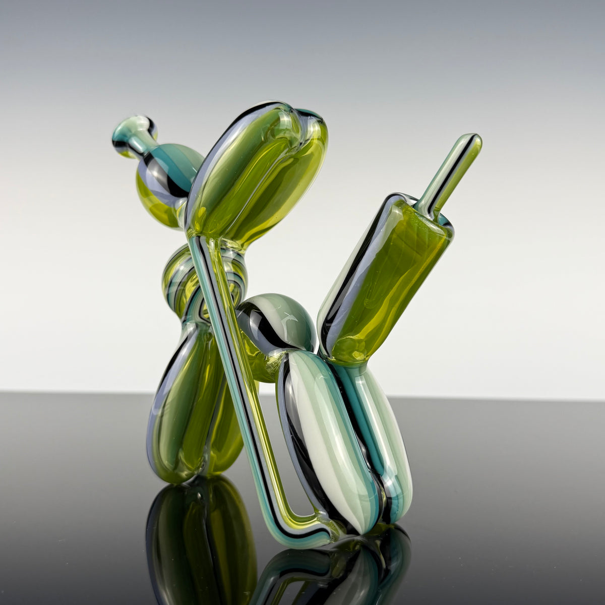 "Seafoam Social Club" "Full Size" Recycling Balloon Dog by Blitzkriega