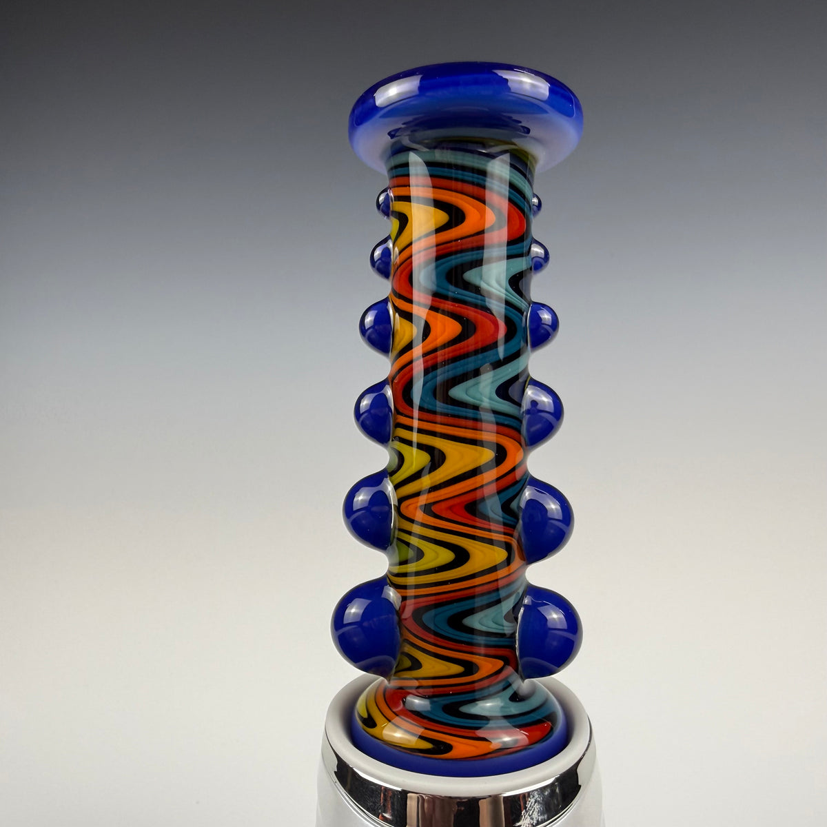 "Blue Cheese Wig Wag" Bumpy Puffco Dry Top by Carsten Carlile