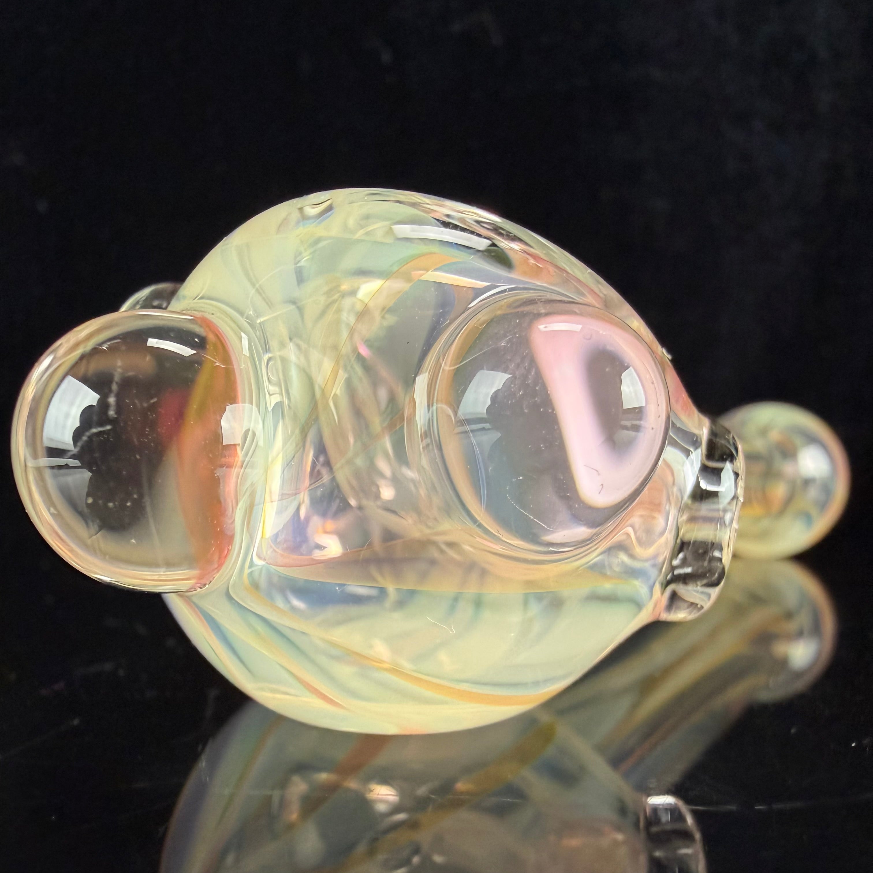 Mini Gold & Silver Fumed Handpipe by Carsten Carlile