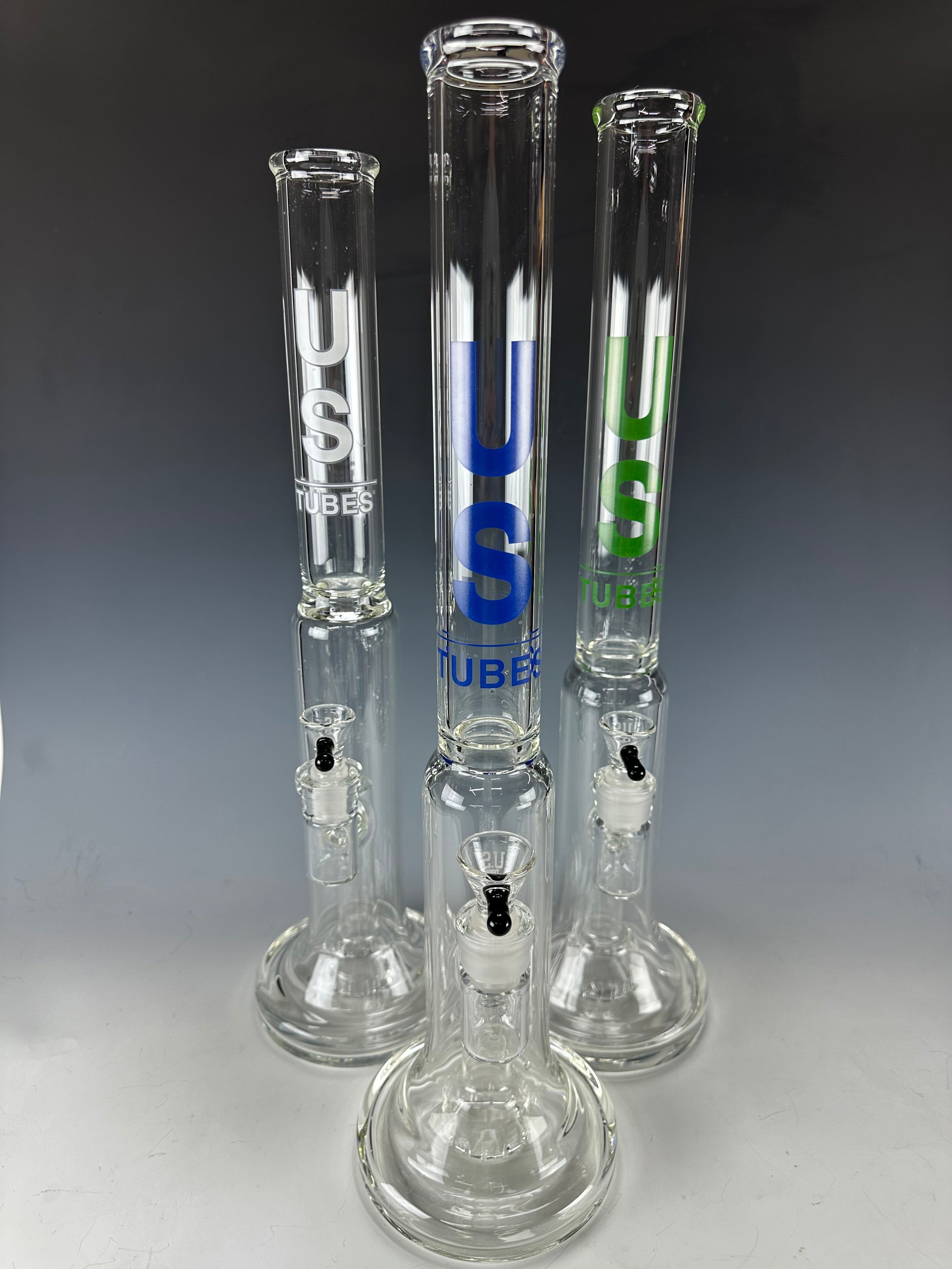 Fixed Stem Showerhead Hybrid Base 20" Waterpipe by US Tubes