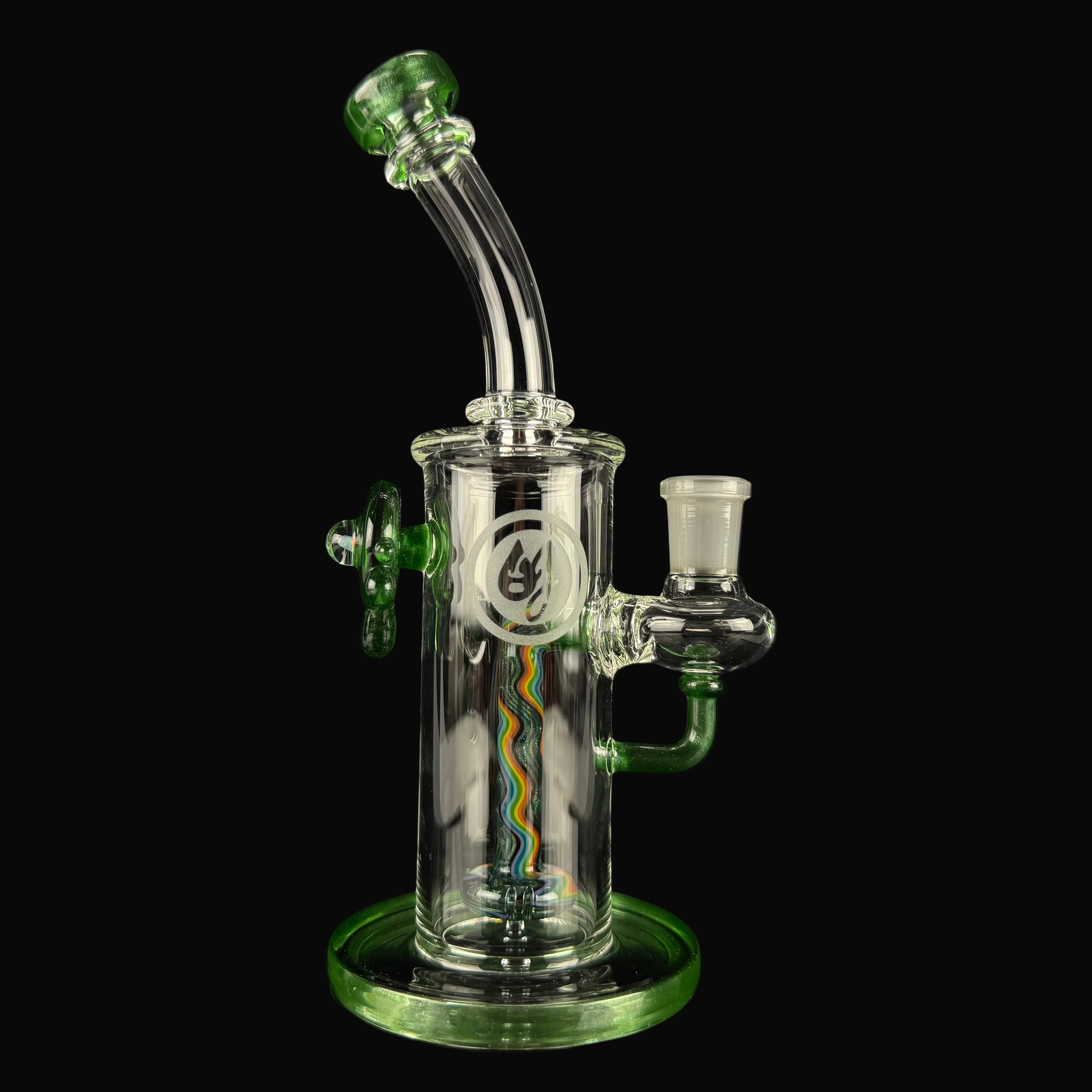 "Green Stardust" Wig Wag Showerhead Rig by OJ Flame