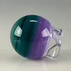 "Aqua Azul/Purple Lilac 2 Tone" Glass Marble Spinner Cap by One Trick Pony