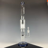 "Blue & Gray Sparkle" 7/13 Waterpipe by Toro Glass