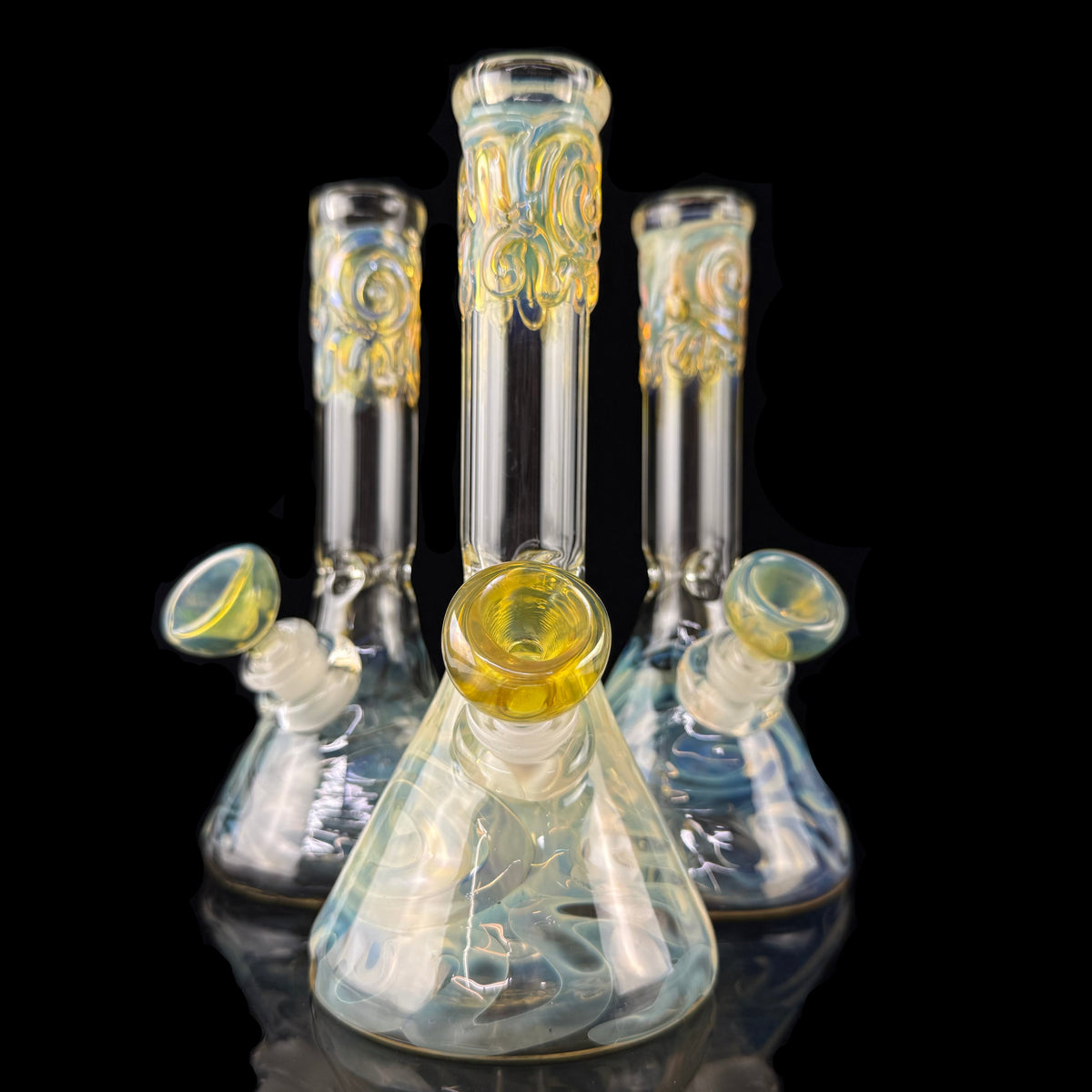 Fumed 32mm Beaker Waterpipe by Mary Jane's Glass