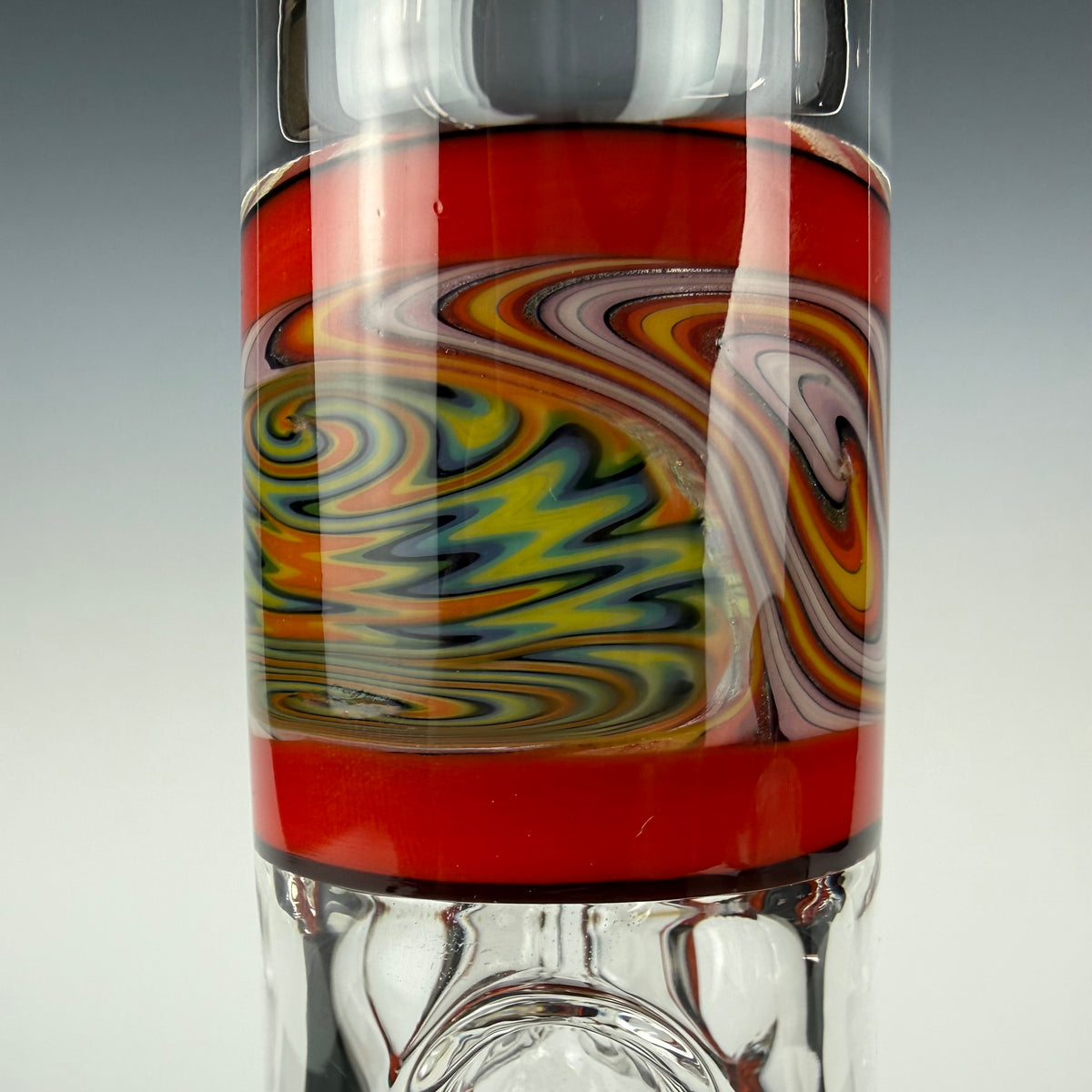 "Burnt Orange" Sectional 16" Wig Wag Beaker by OJ Flame