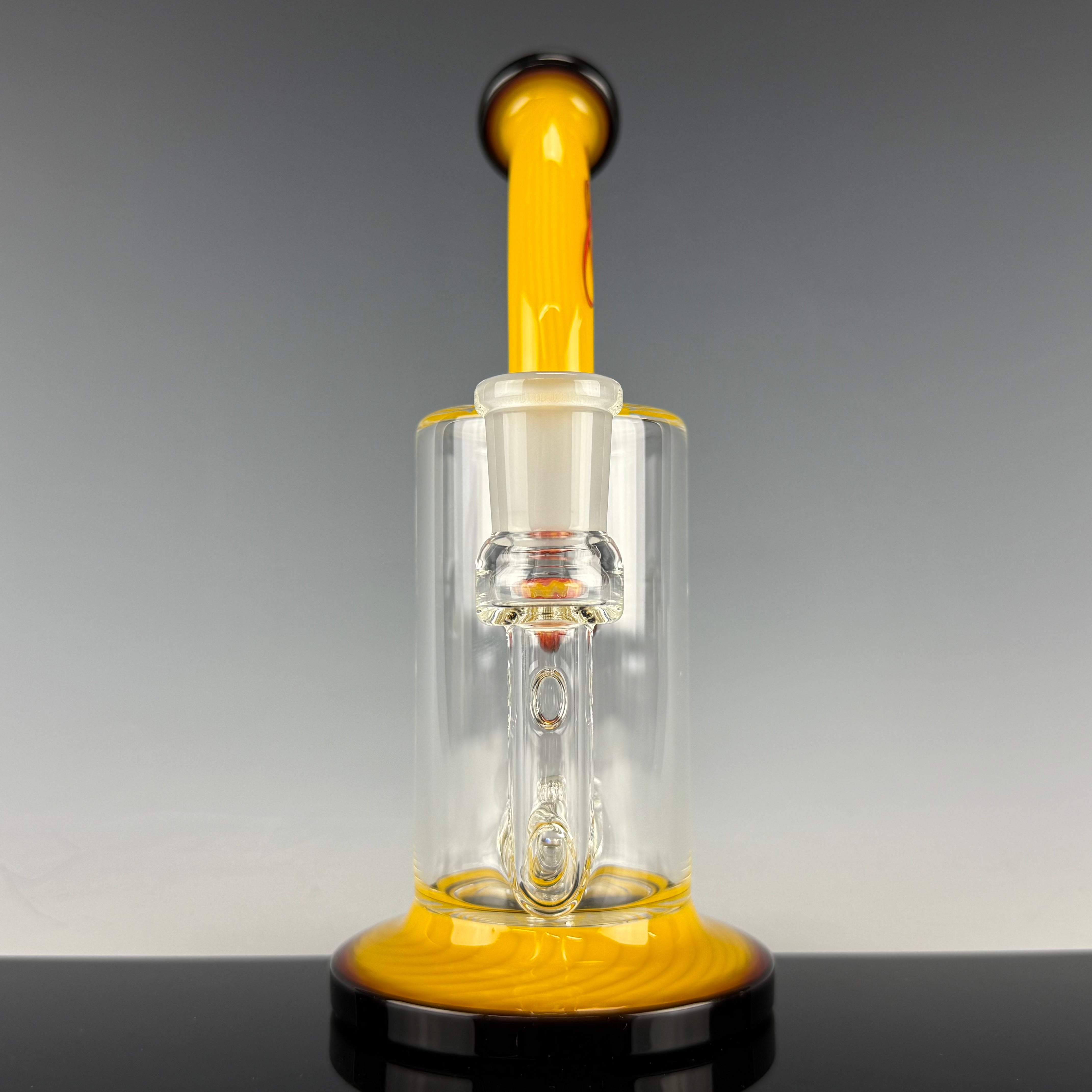 "Yellow, Red, Black" (Full Color) Jet Ball  by Toro Glass