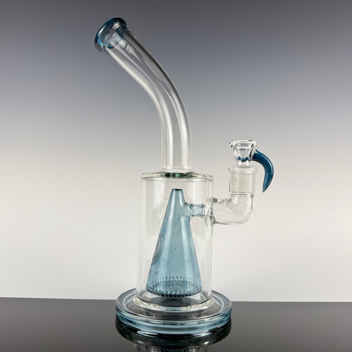 "Blue Stardust" Collins Bubbler by OJ Flame