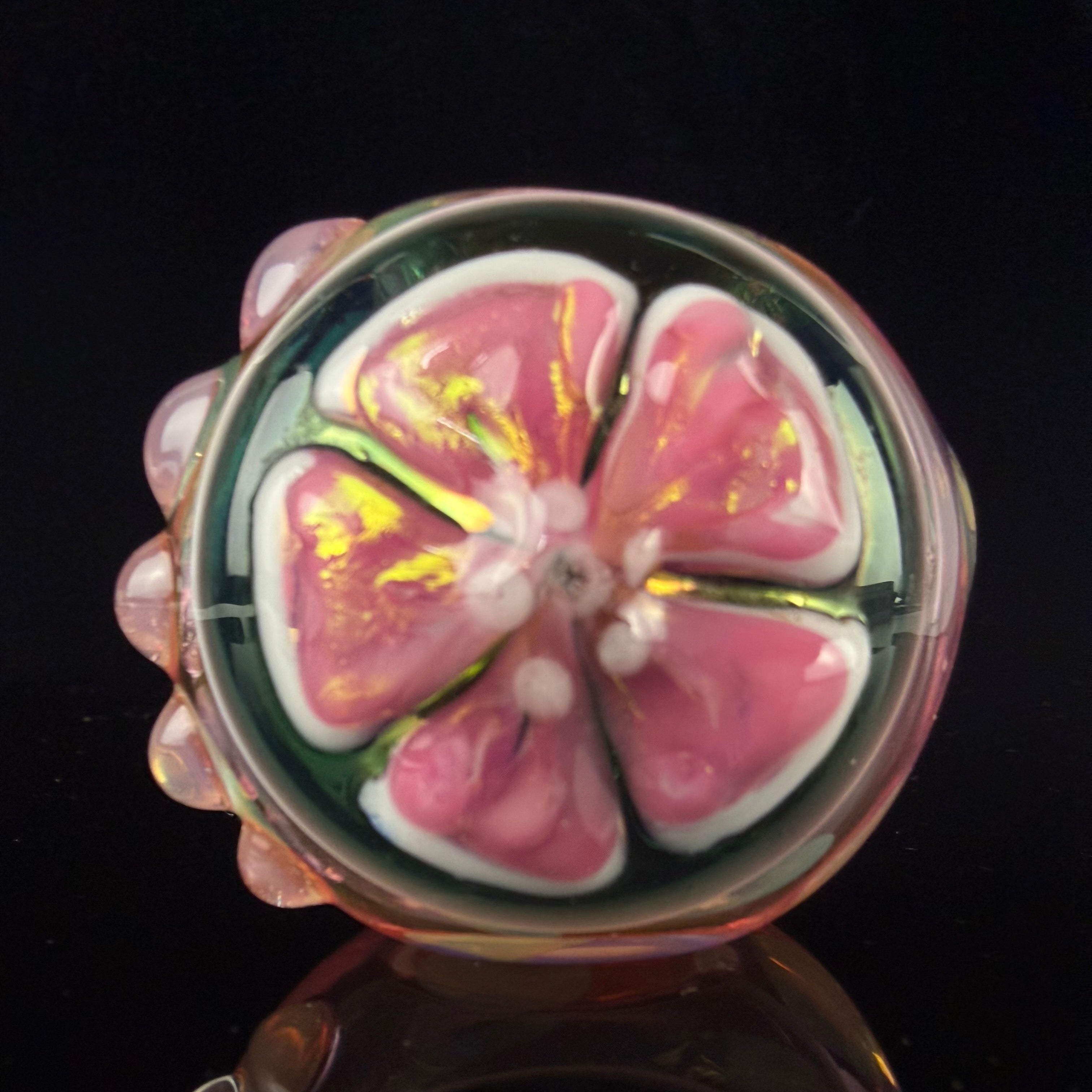"Floral" Spoon #1 by Sarita Glass