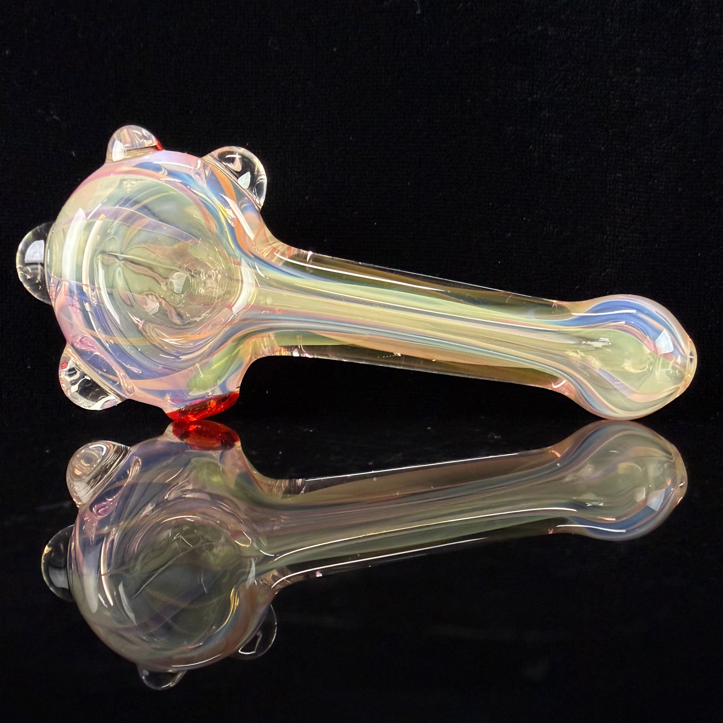 Mini Gold & Silver Fumed Handpipe by Carsten Carlile