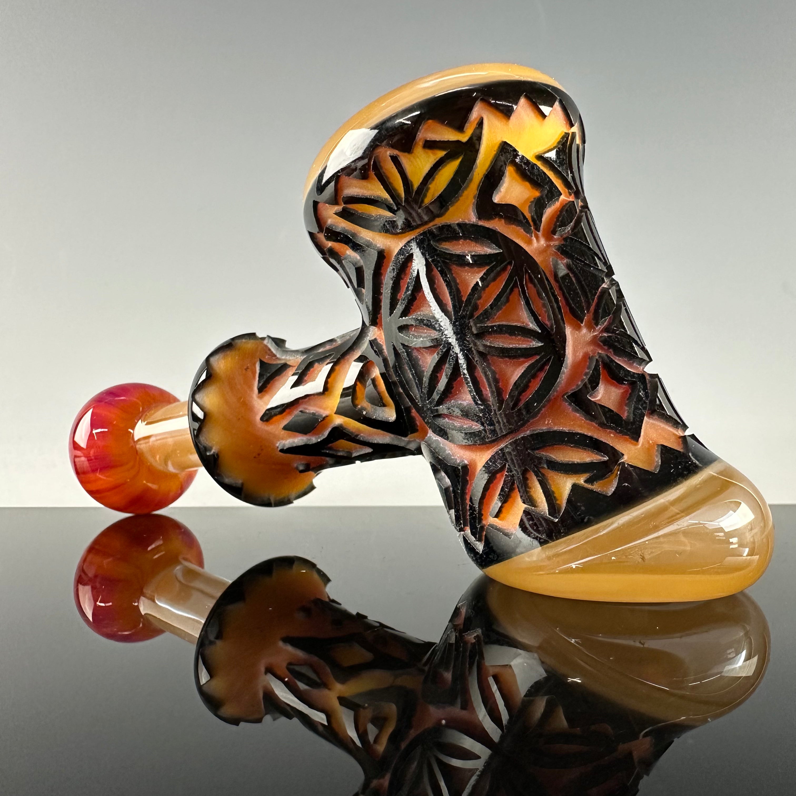 "Serendipity & Peach" Sectional Deep Carve Hammer by Liberty