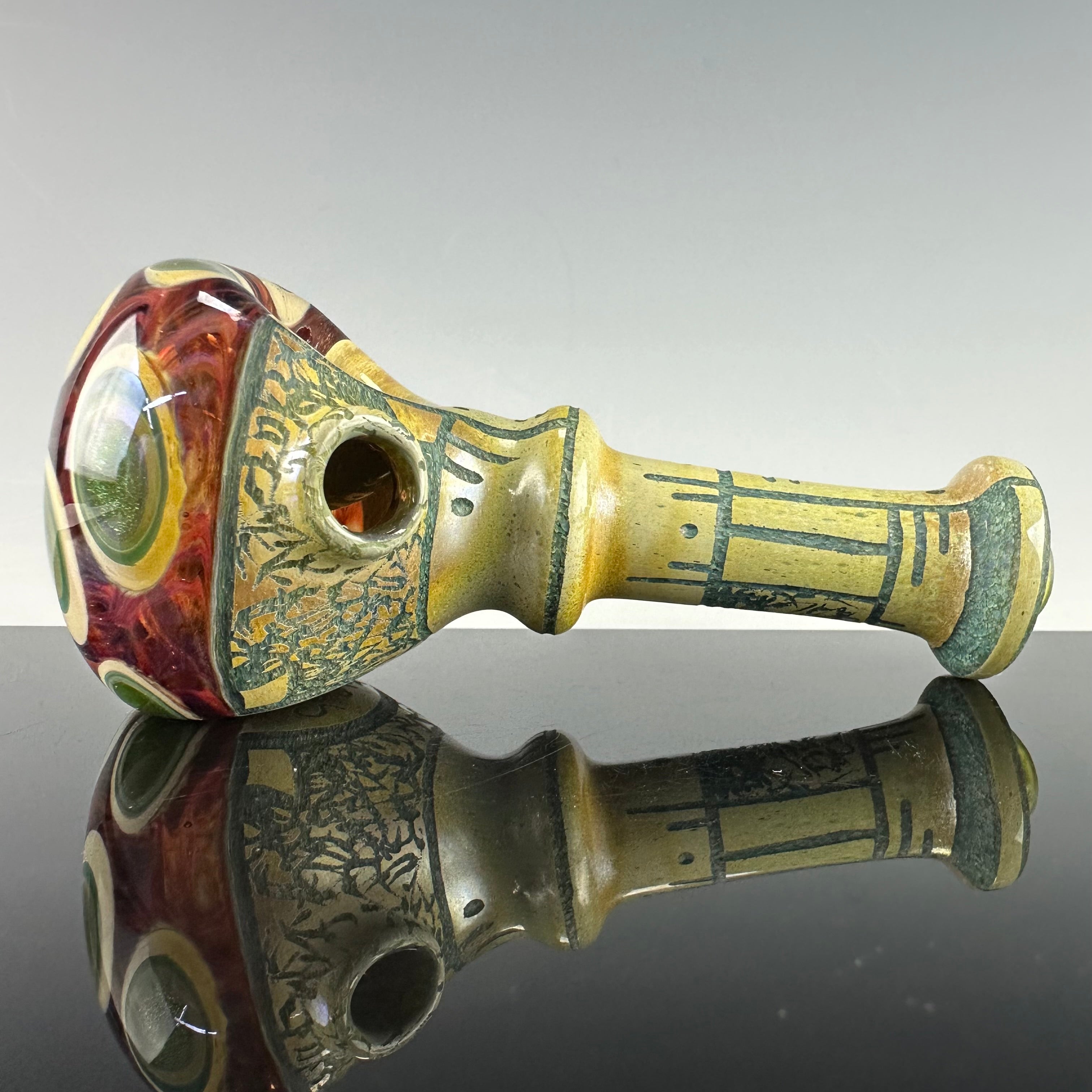 Hand Carved Handpipe #3 by Corey Clark