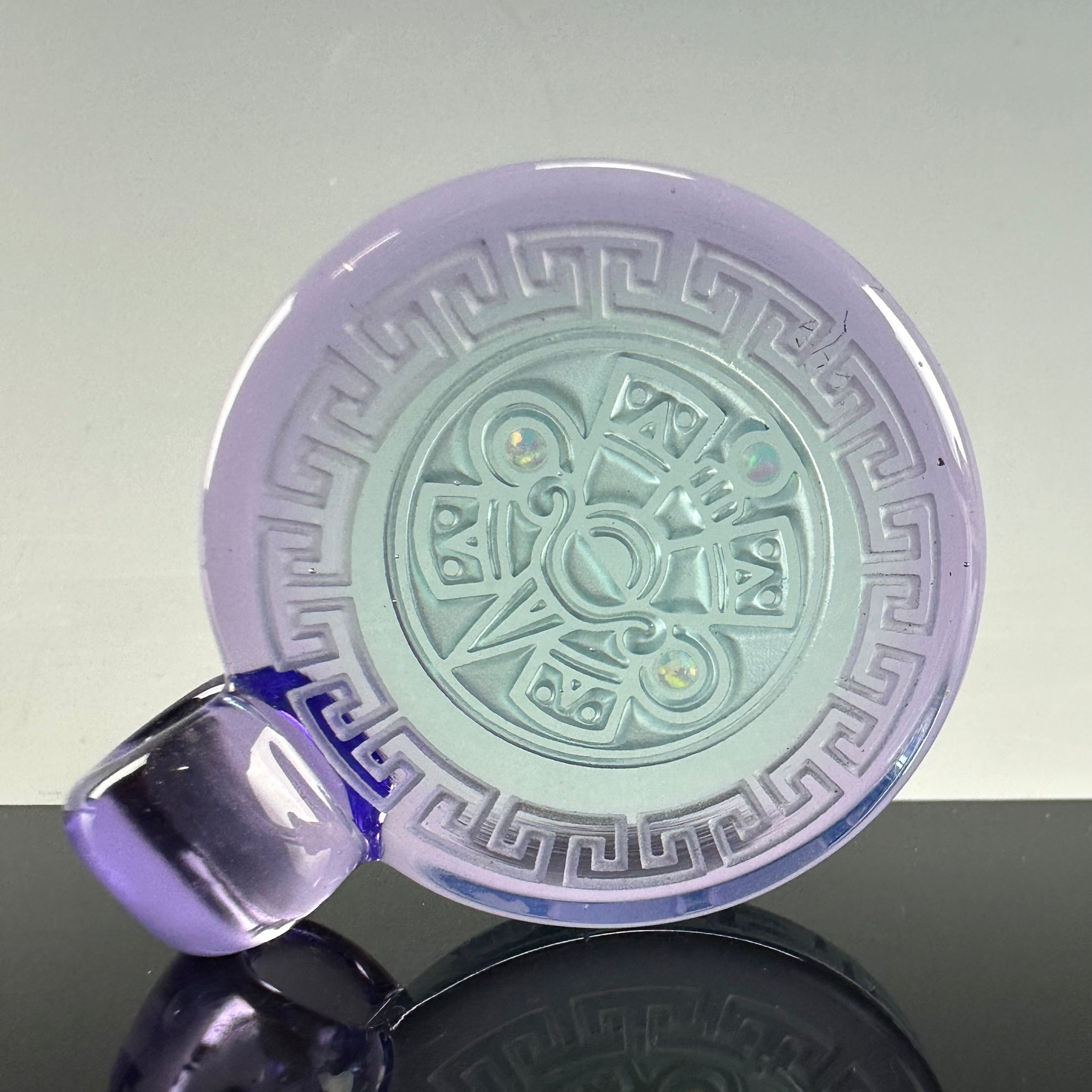 "Nahui Ollin Mayan" Pendant by GlassMaze