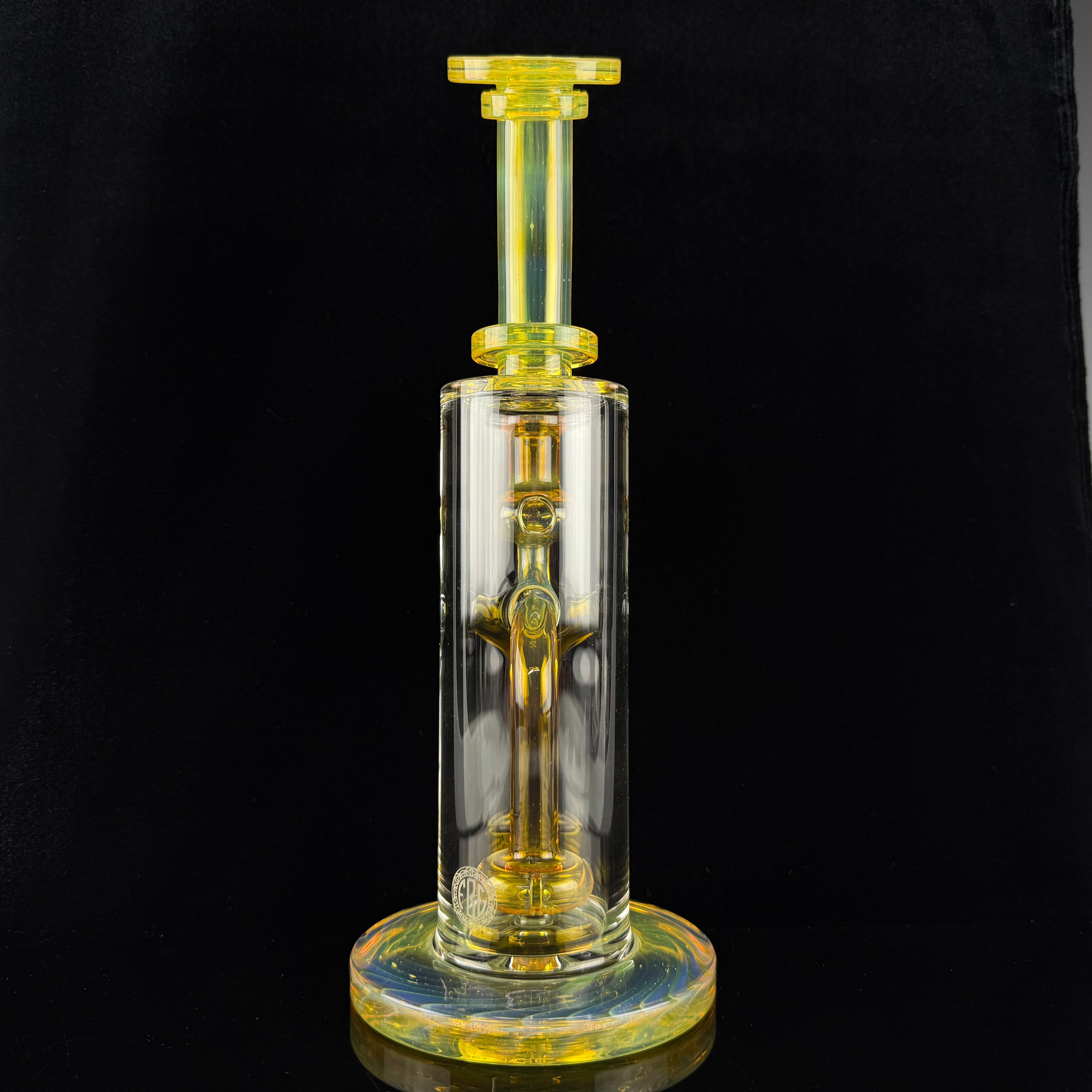 "NS Yellow" Straight Can Rig by Fatboy Glass