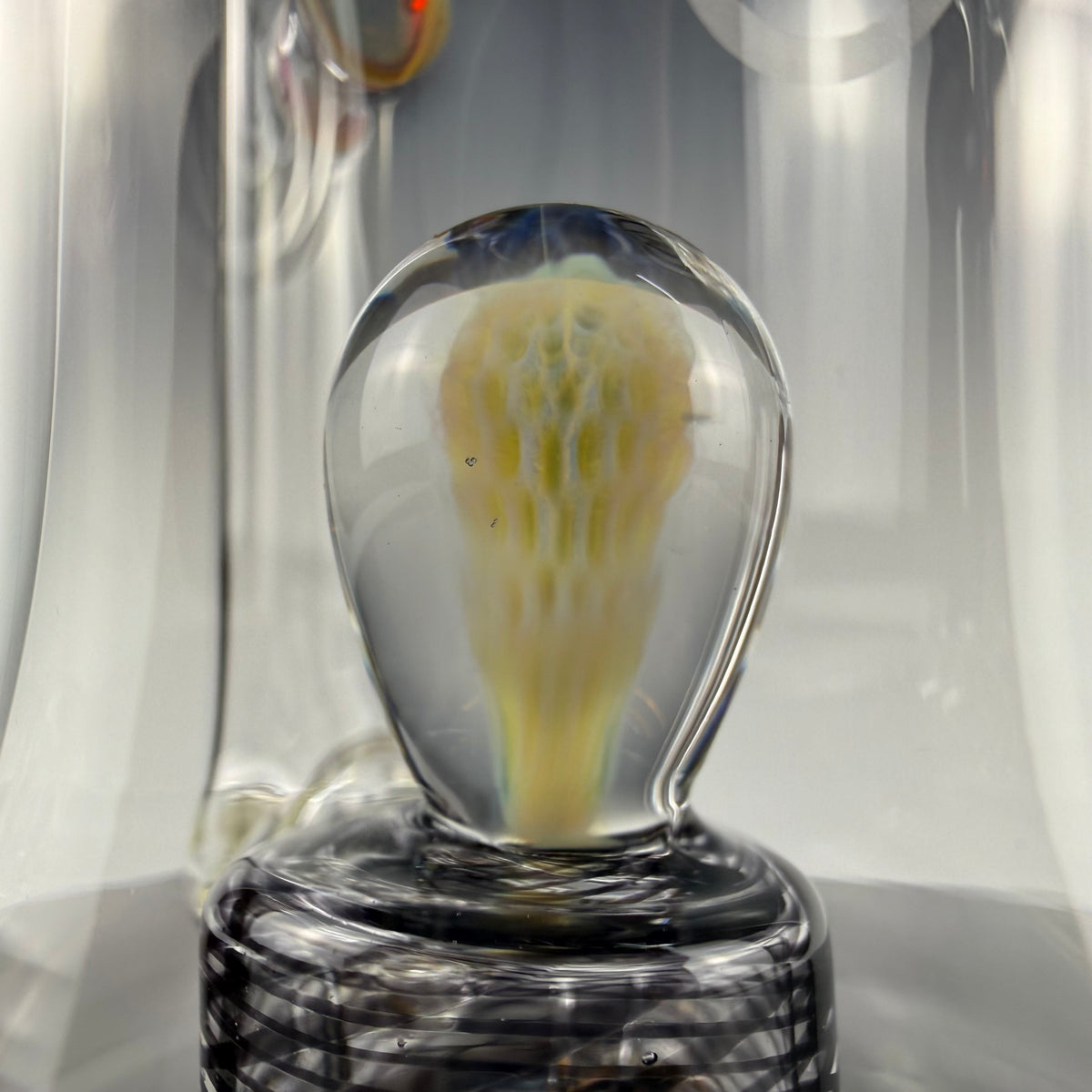 "Amber Purple" Implosion Marble Rig by OJ Flame