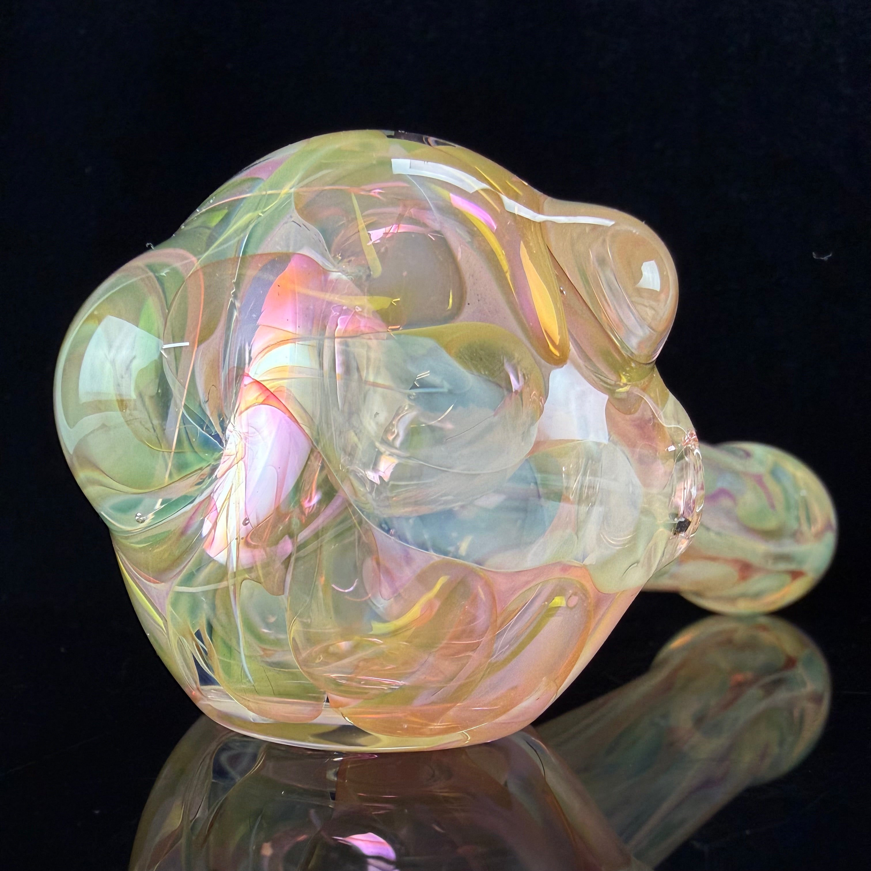 XL Gold & Silver Fumed Handpipe by Carsten Carlile