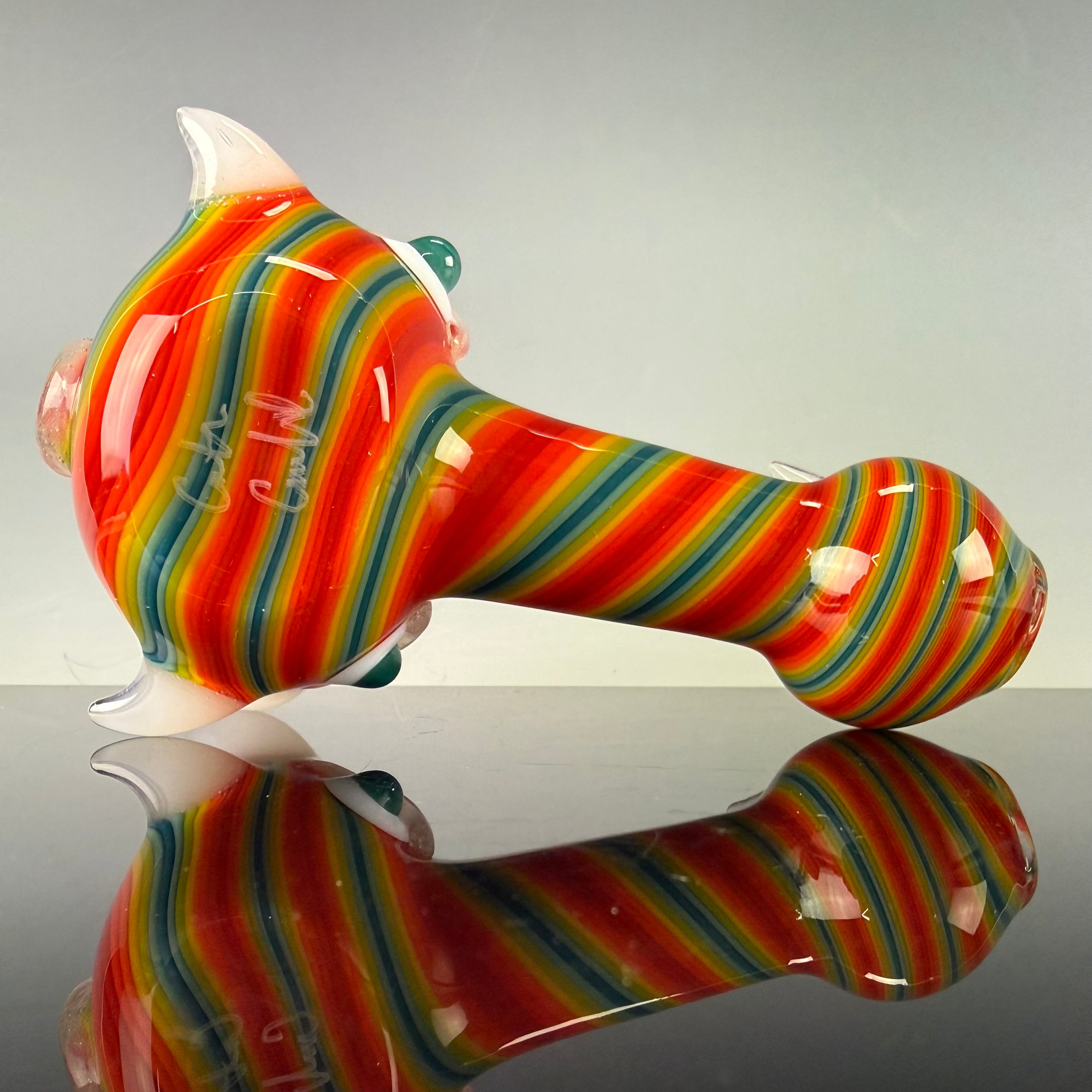 UV Reactive Multicolor Dragon Spoon by Carsten Carlile