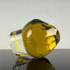 "Citrine" (UV Reactive) *Faceted* Glass Marble Spinner Cap by One Trick Pony