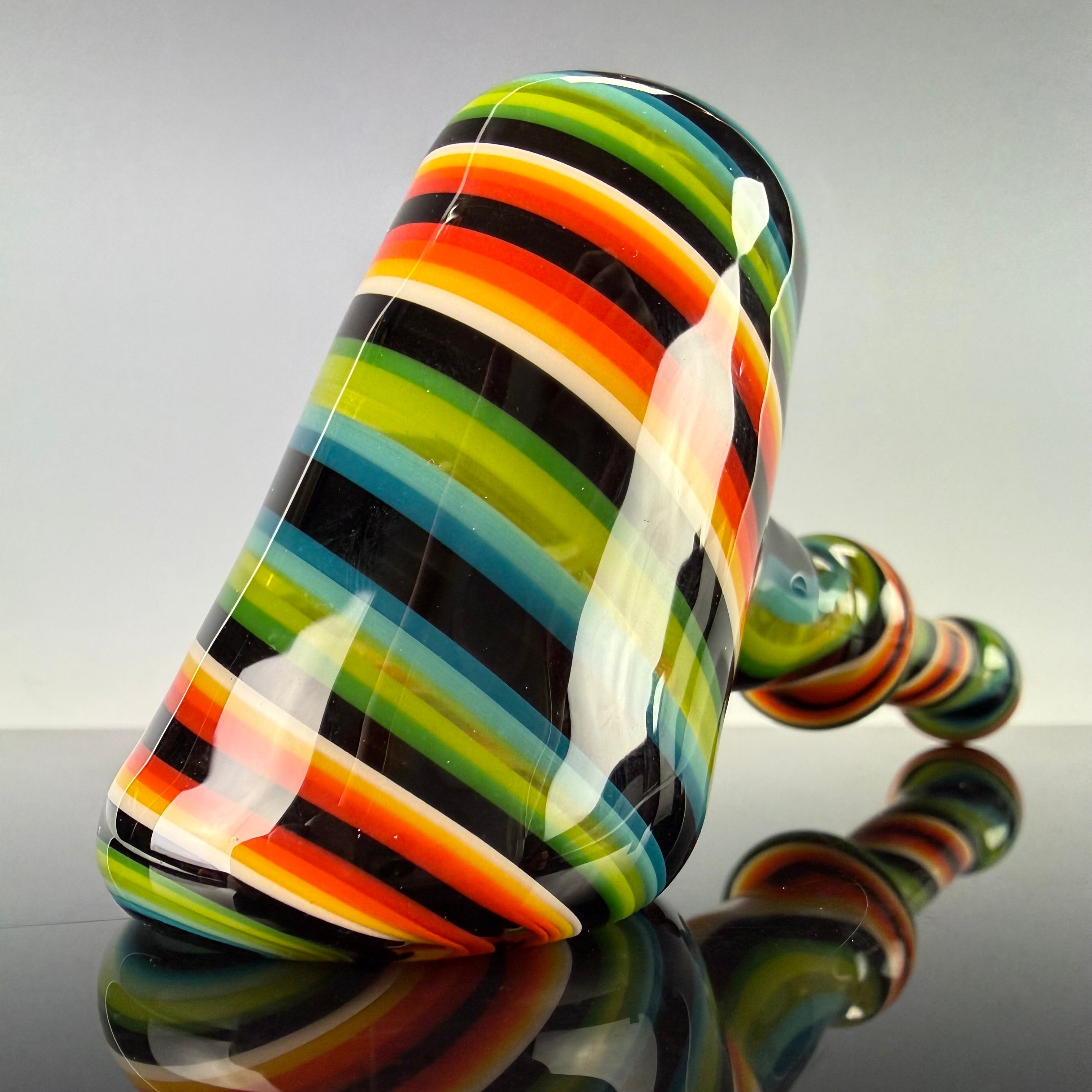 Multicolor Lineworked Hammer by Carsten Carlile