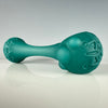 "Opaque Aqua" (Matte) Stamped Spoon by Zara Capps