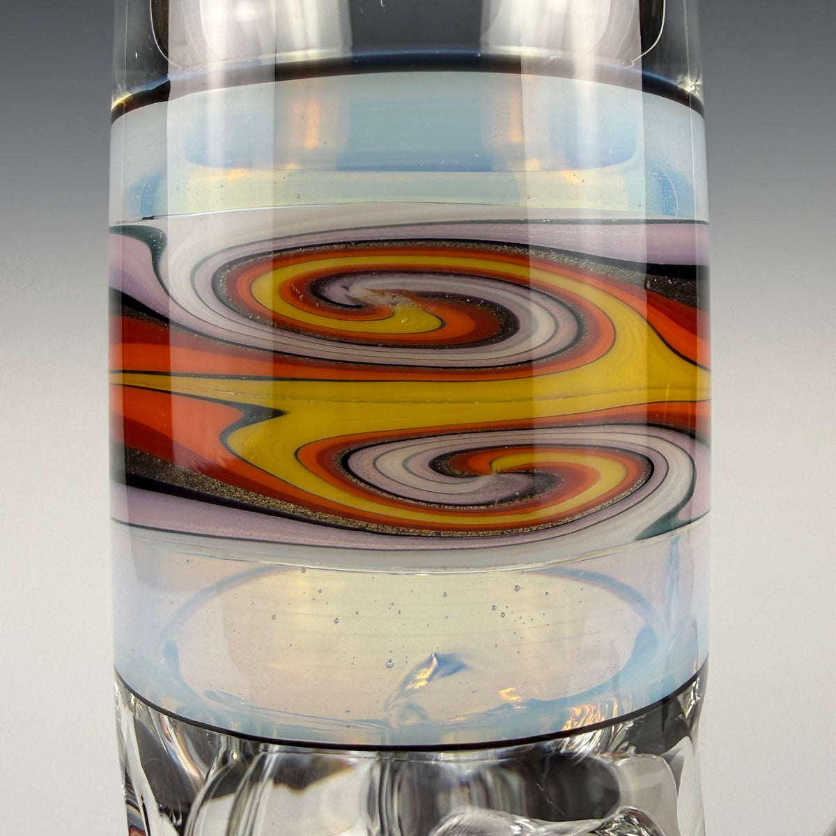 "Ghost" Sectional 16" Wig Wag Beaker by OJ Flame