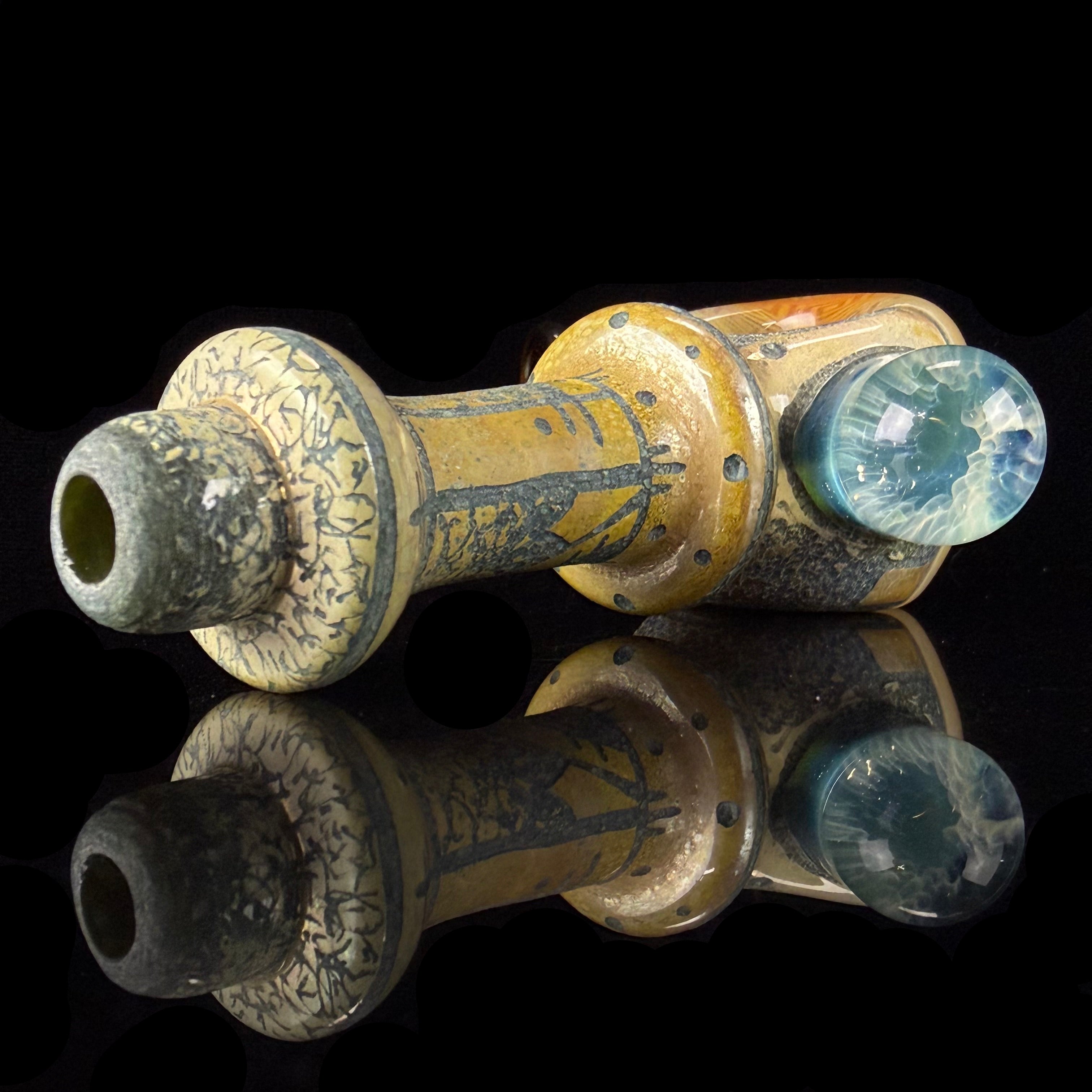 Hand Carved Handpipe by Corey Clark X OG Tubes