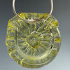 "Exp. Transparent Yellow" Stamped Pendant by Zara Capps