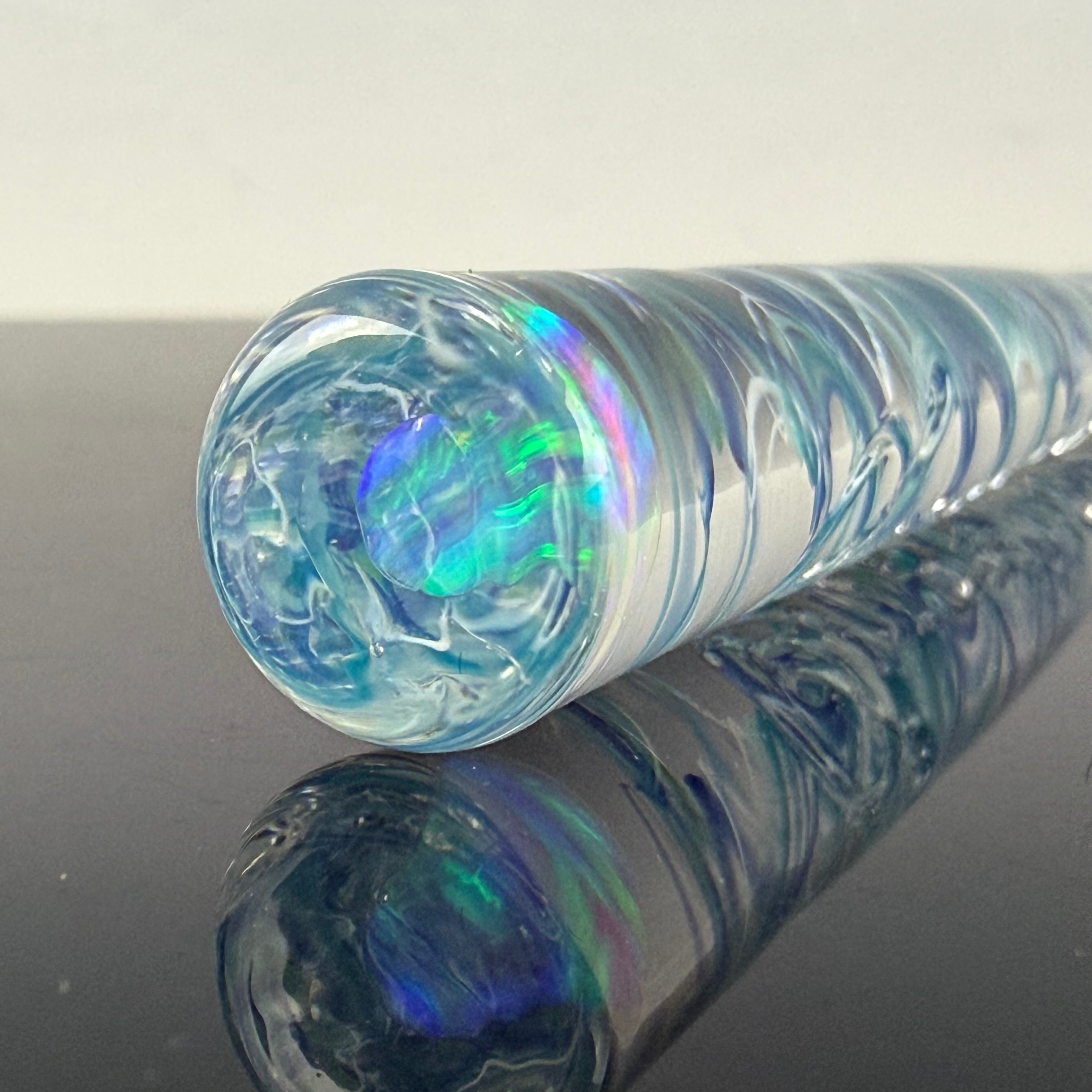 *Steve Prep* Spiral Opal Encased Bowl Poker by Sovereignty Glass