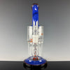 "Blue Cheese" (Full Color Foot & Mouthpiece)  Double Hex by Toro Glass