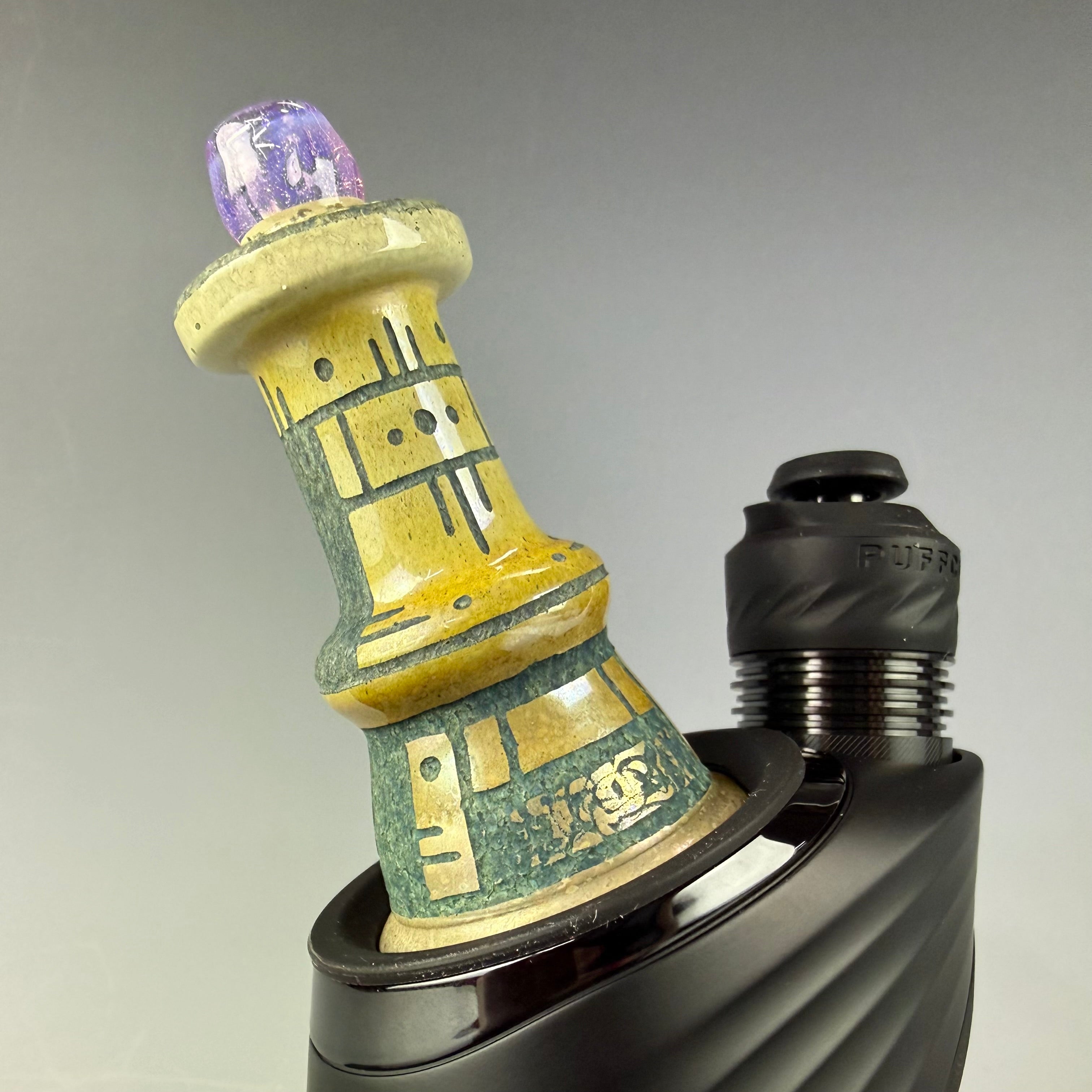 Hand Carved Puffco Dry Top #1 by Corey Clark