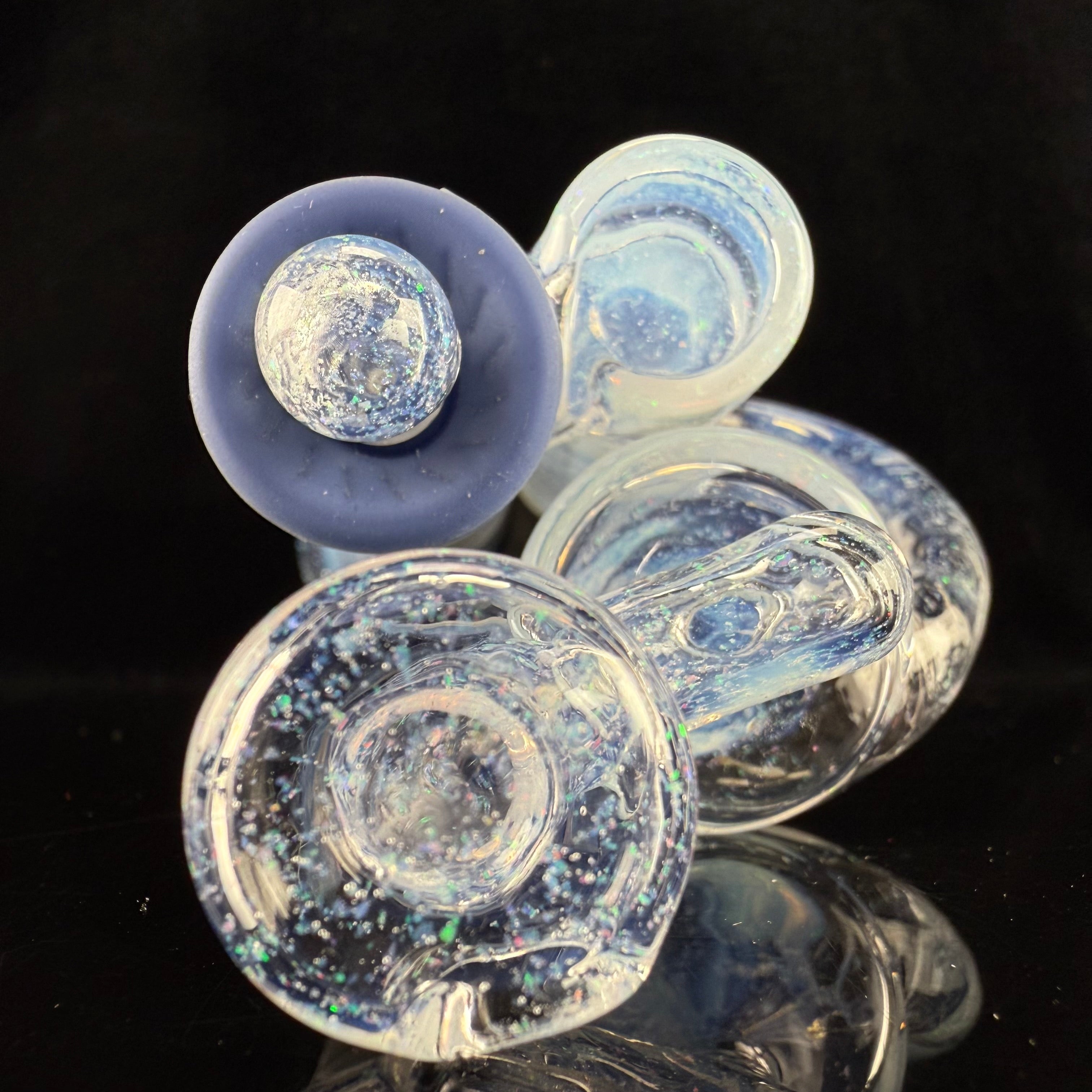 "Full Crushed Opal, Neo Opal" Pwhippler for Puffco Pivot by Lennon Glass