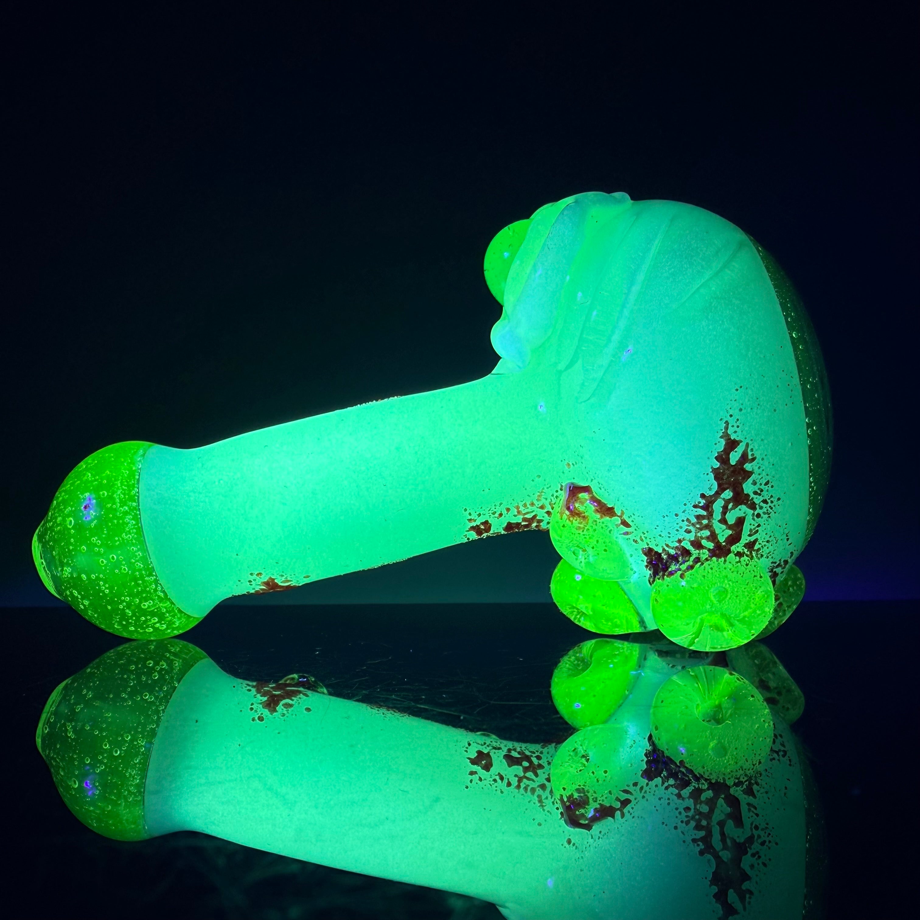 UV Reactive/Glow in the Dark Heady Sectional Spoon by Outland Glass