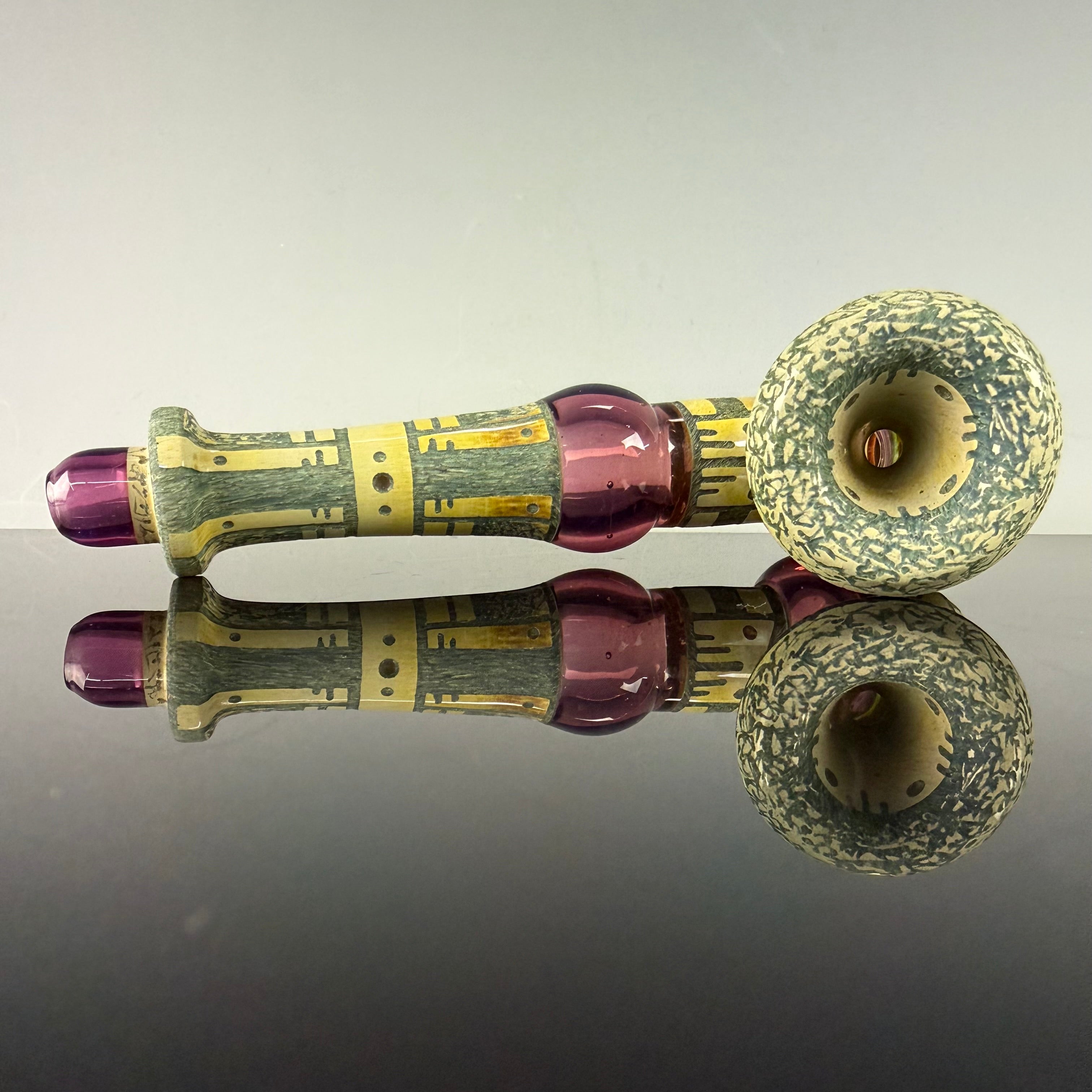Medium "Blue Moon, Amethyst Purple" Peace Pipe by Corey Clark