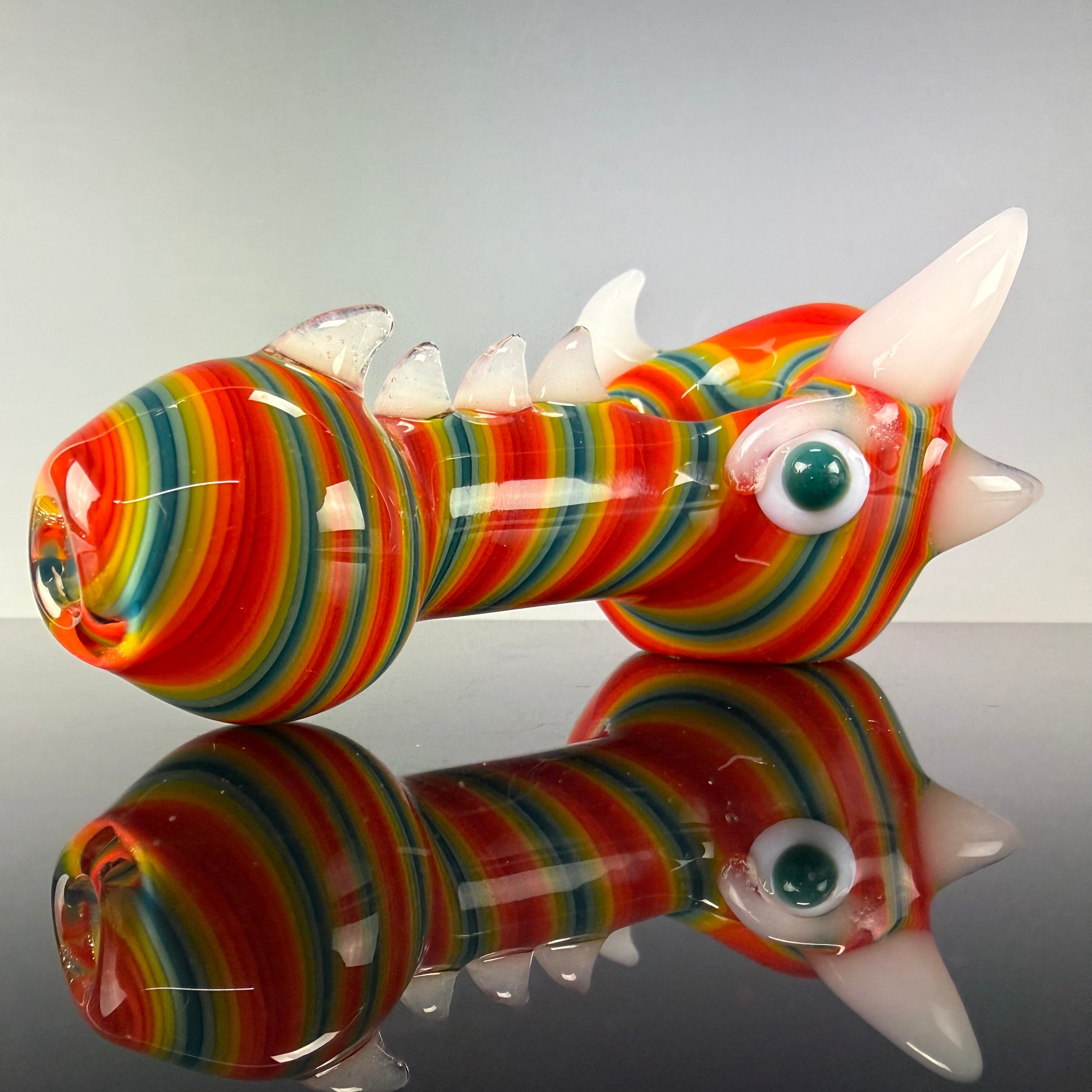 UV Reactive Multicolor Dragon Spoon by Carsten Carlile